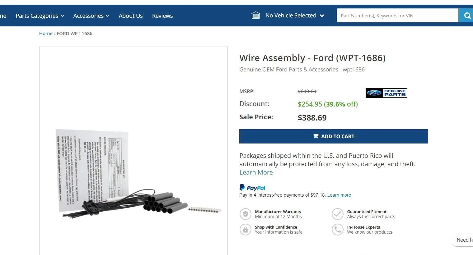 Ford Maverick Cheap auto-dimming, homelink mirror Patch cord - Ford pric