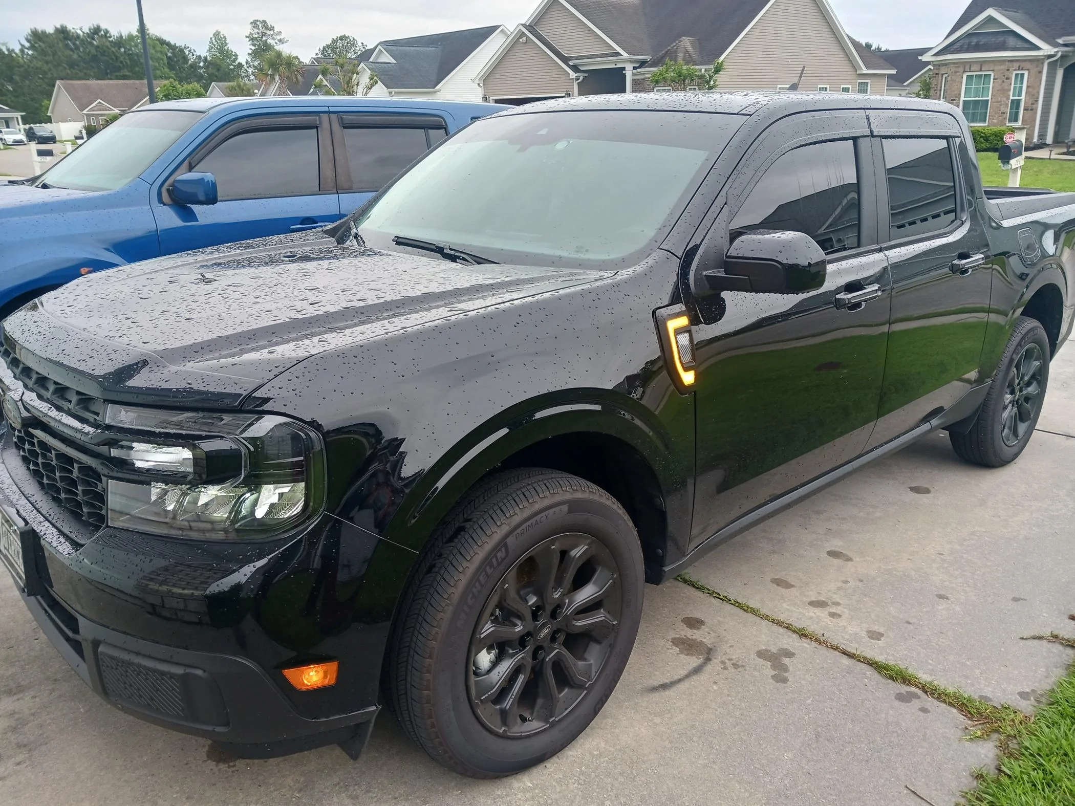 Ford Maverick Painted shadow black hood scoop 20240421_101421