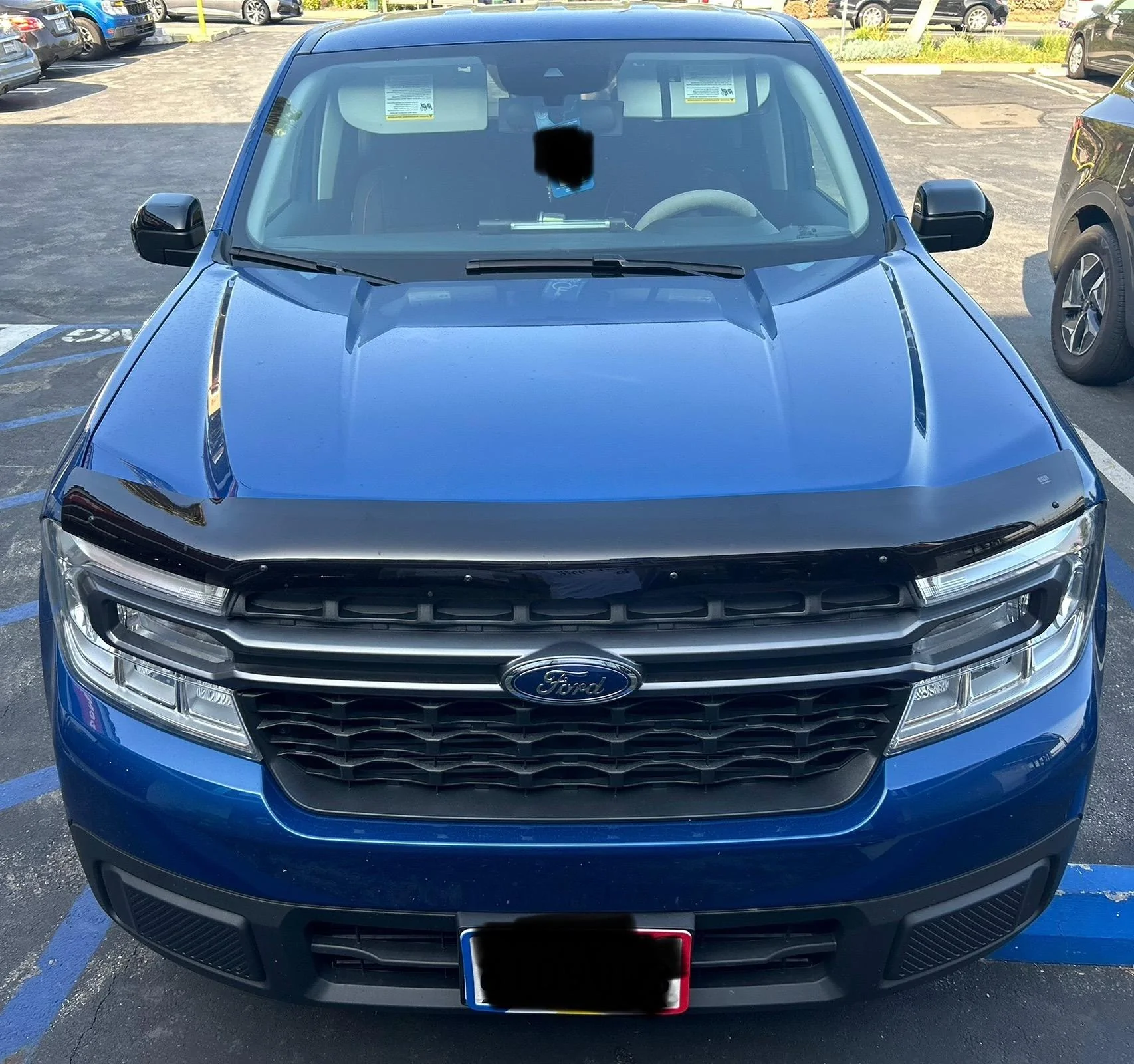 Ford Maverick EGR bolt hood deflector ( carbon fiber wrap style ) IMG_9032