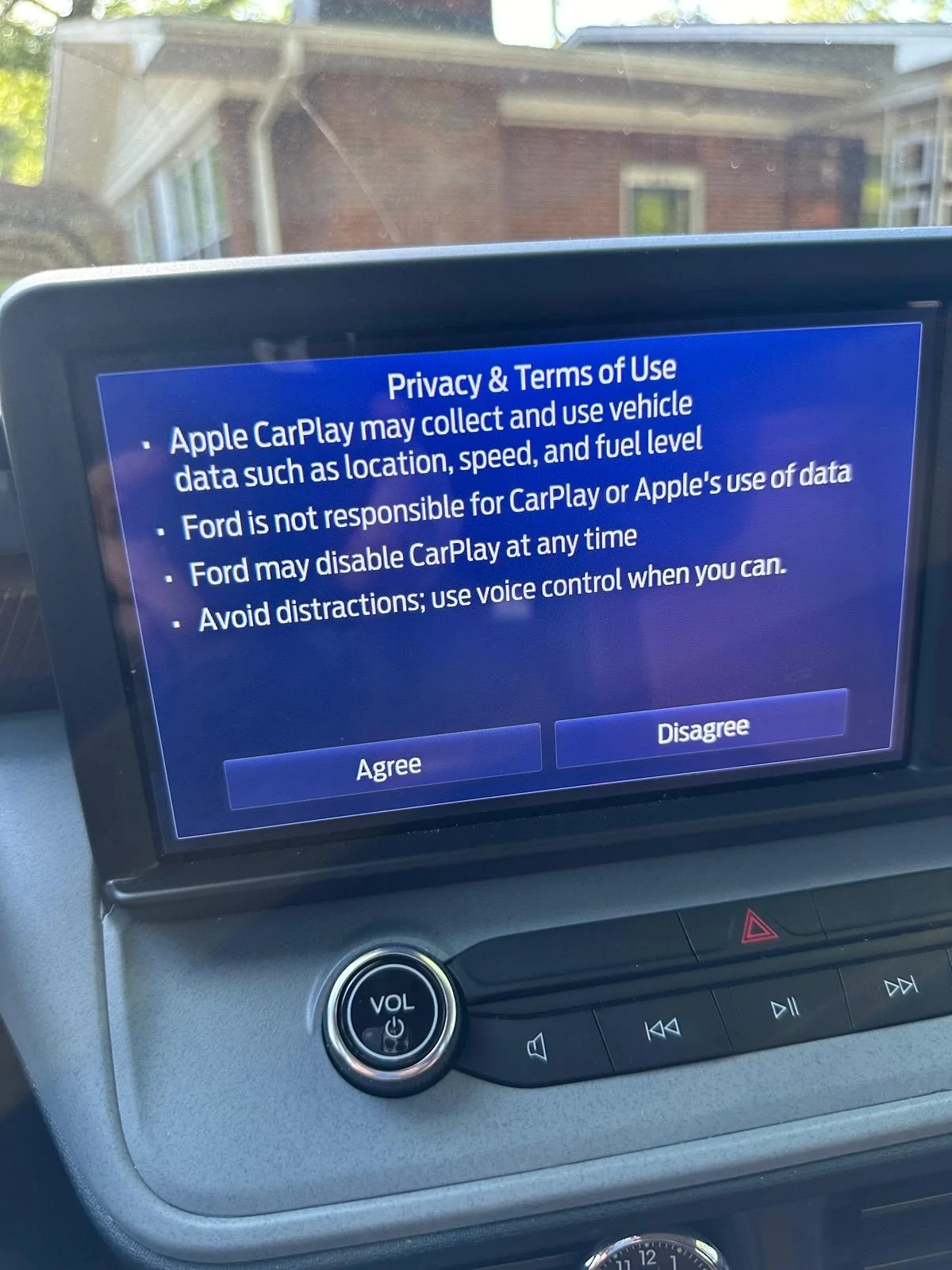 Ford Maverick Constant CarPlay and Ford Notices IMG_5783
