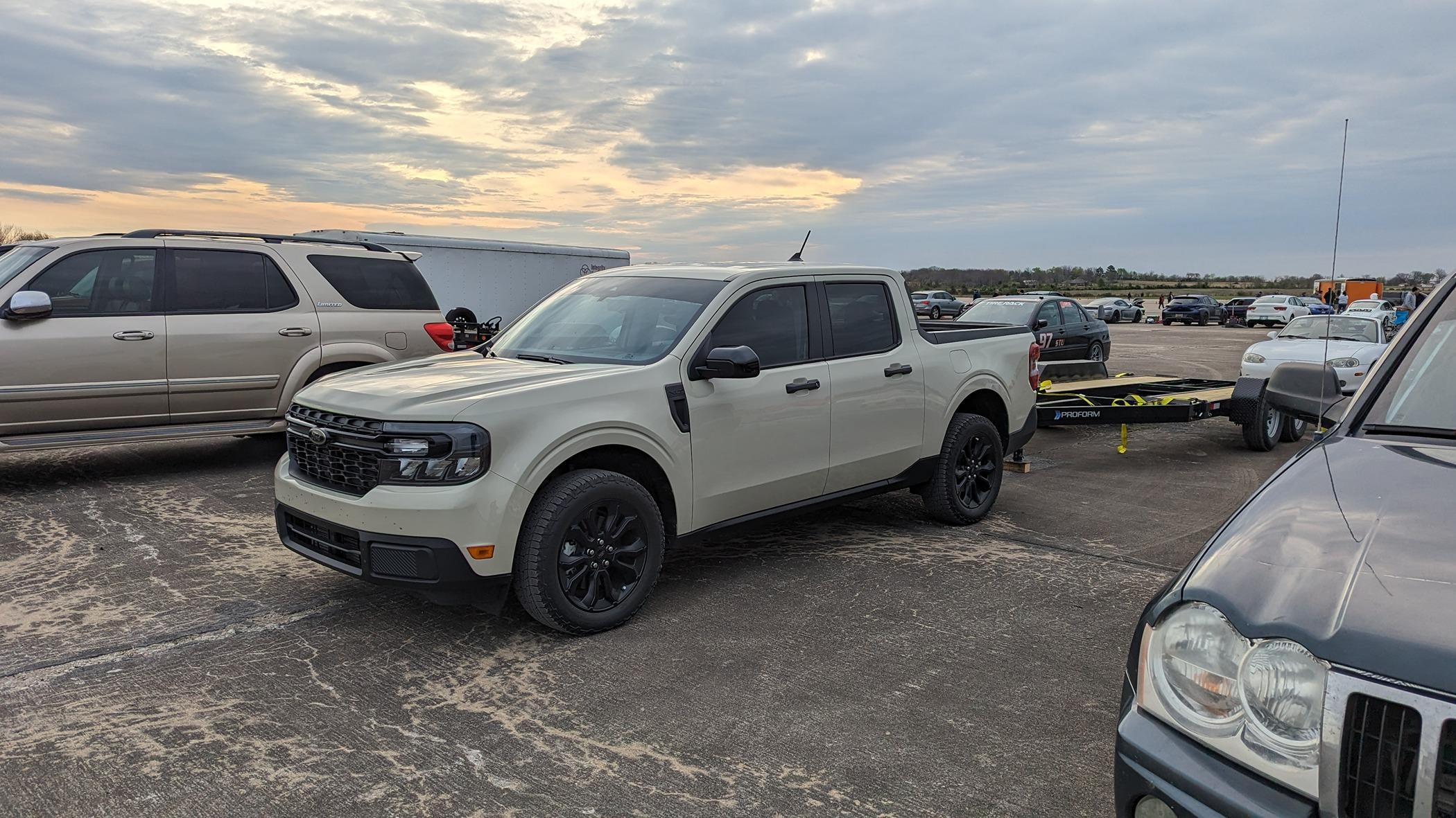 Ford Maverick Towed the car in 16' trailer with ease. 1714023090134-sr