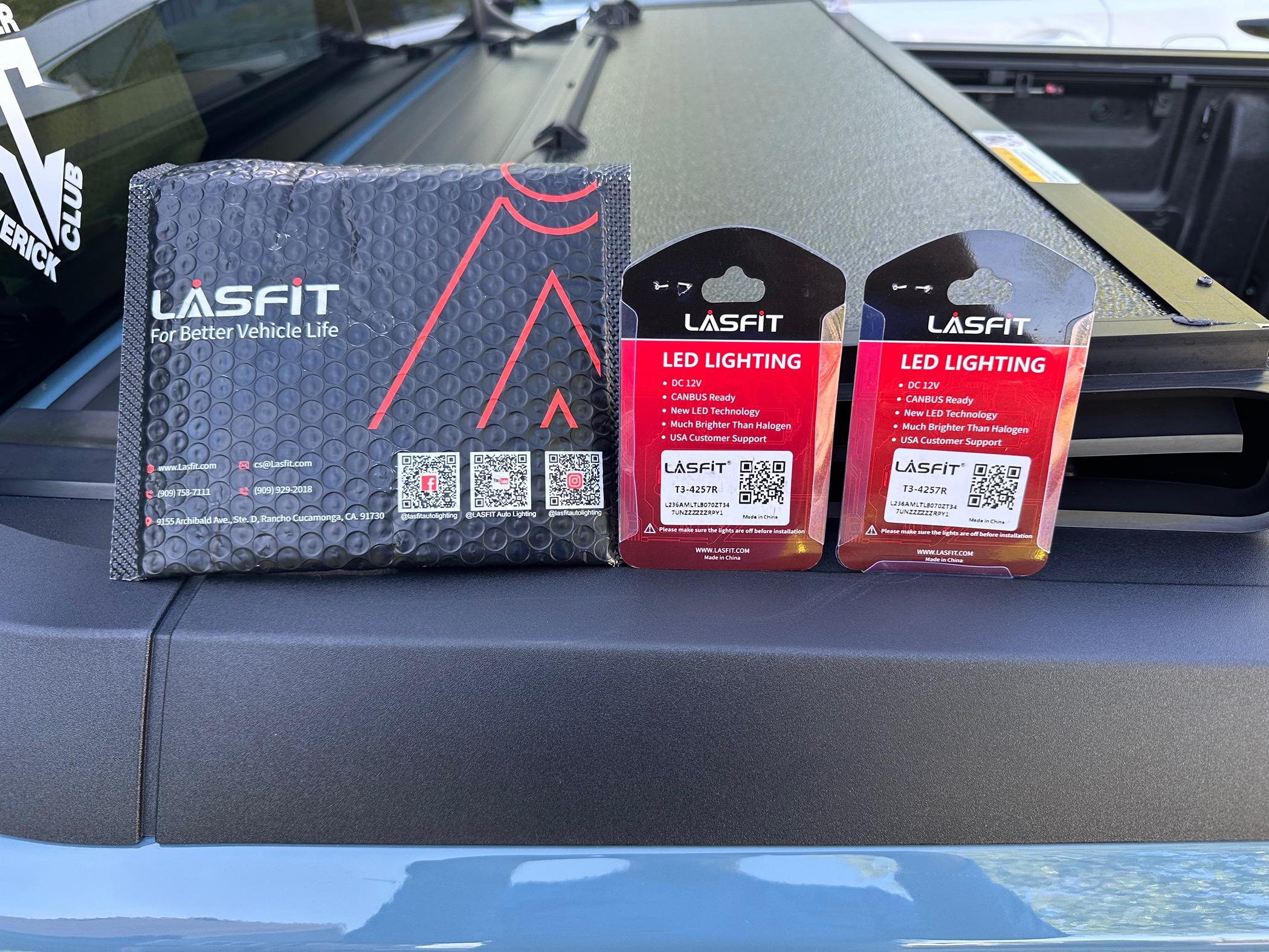 Ford Maverick LASFIT REAR RED BULBS IMG_2556