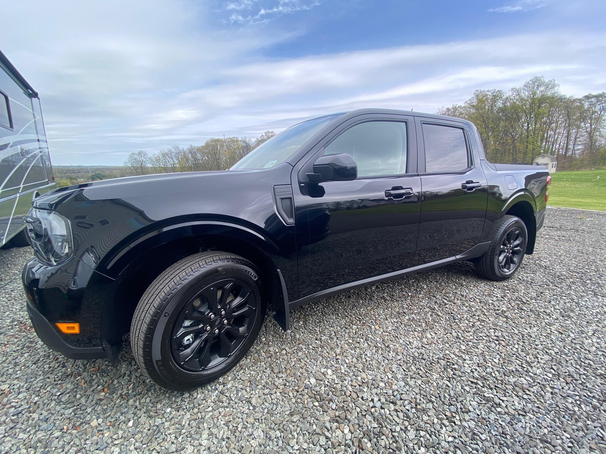 Ford Maverick Black 18” lariat wheels, tires, Tpms, and full spare tire IMG_4322