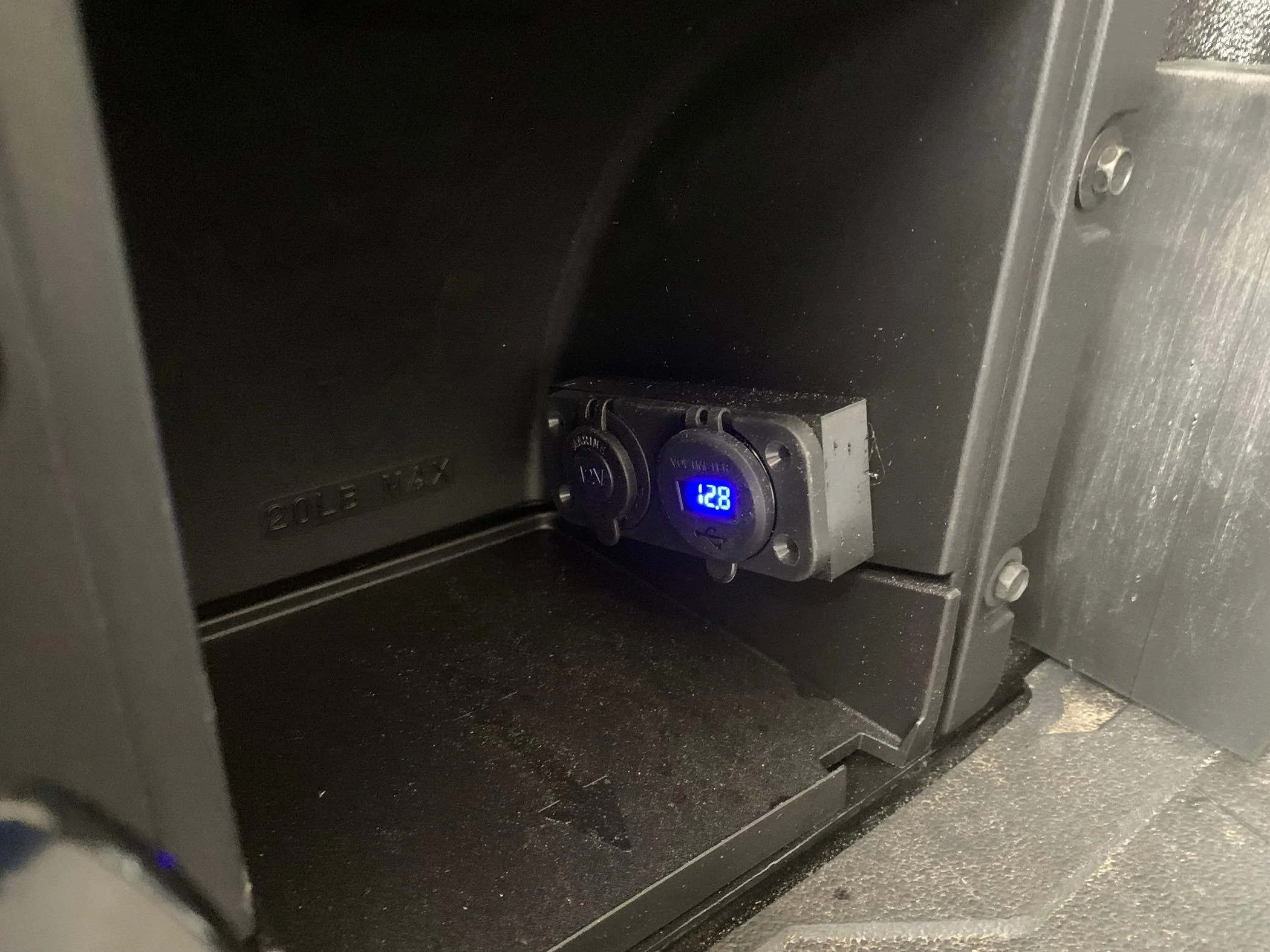 Ford Maverick 2024 XLT DIY Mods RearCubby12vPo