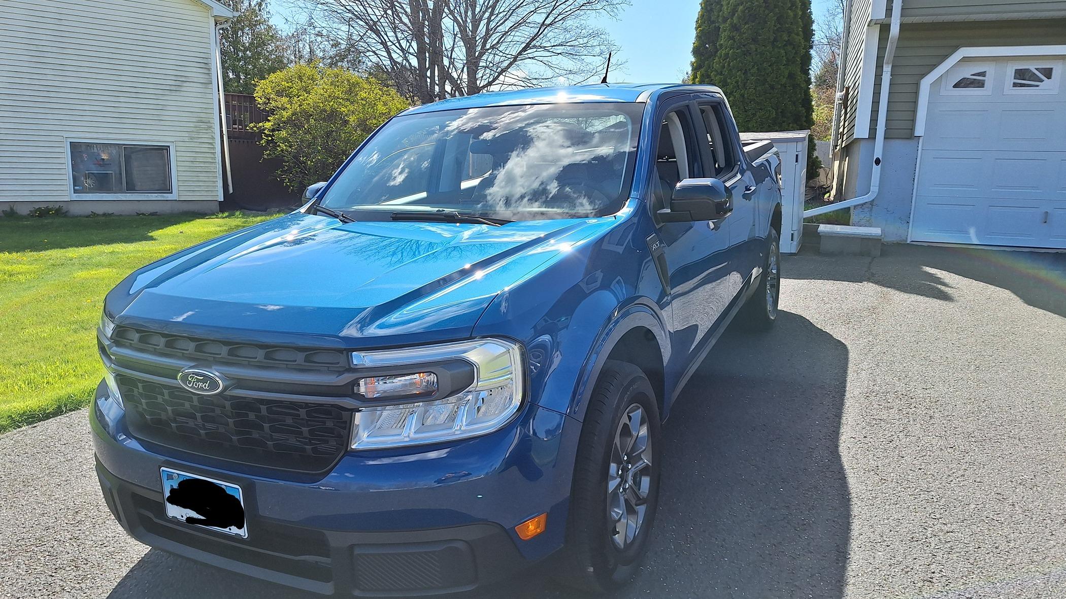 Ford Maverick Atlas blue xlt ecoboost lux pkg 4k arrived 1000001875