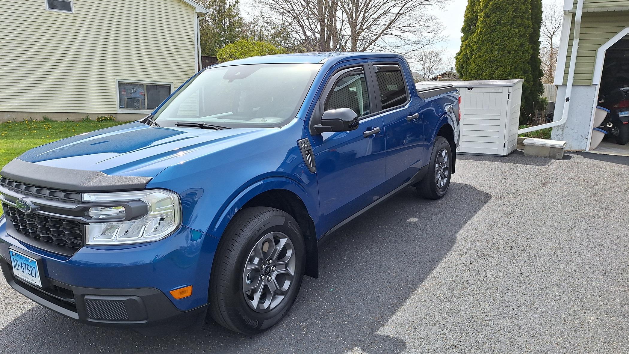 Ford Maverick Atlas blue xlt ecoboost lux pkg 4k arrived 1000001896
