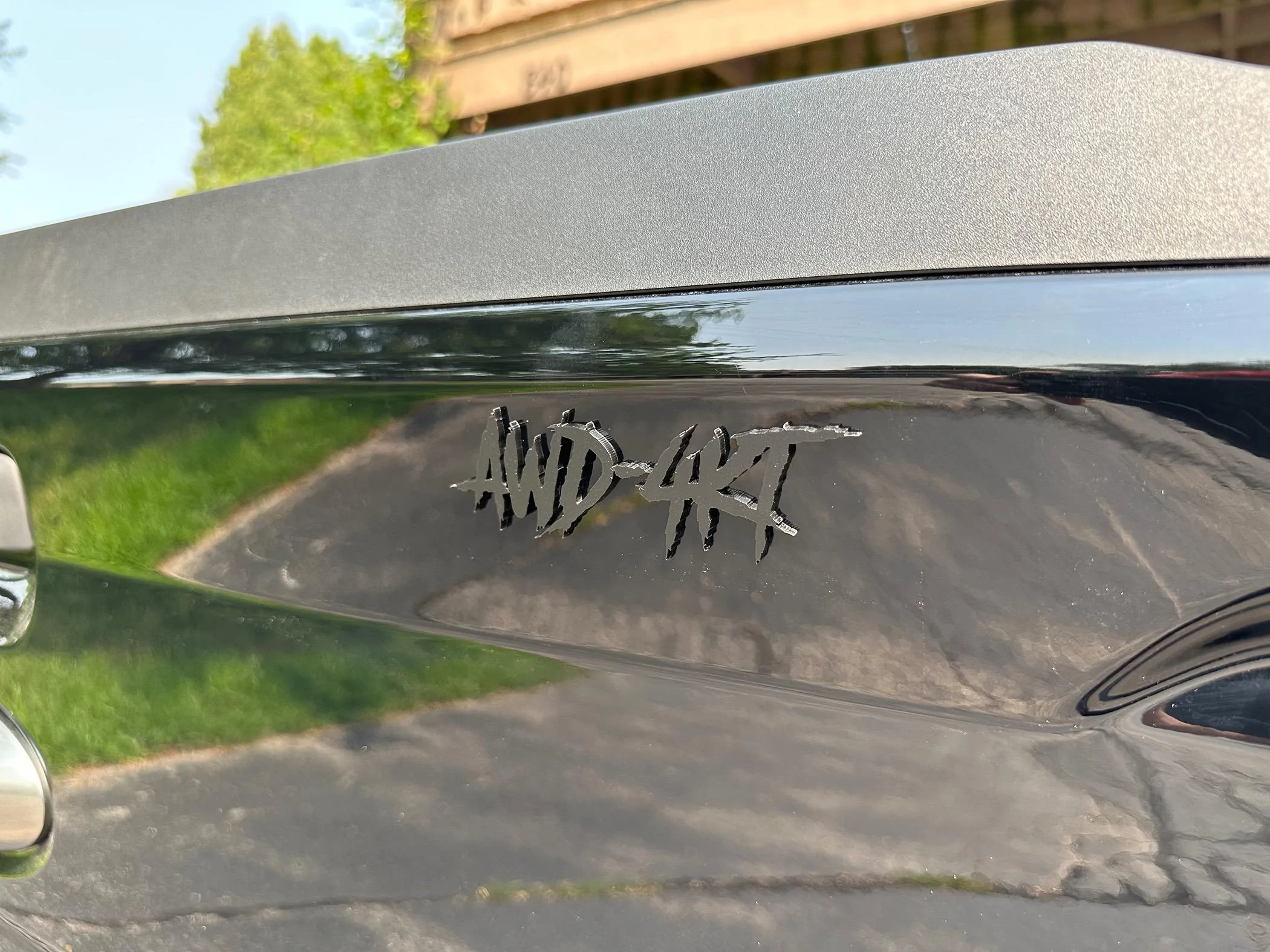 Ford Maverick Blacked out AWD emblem IMG_4269