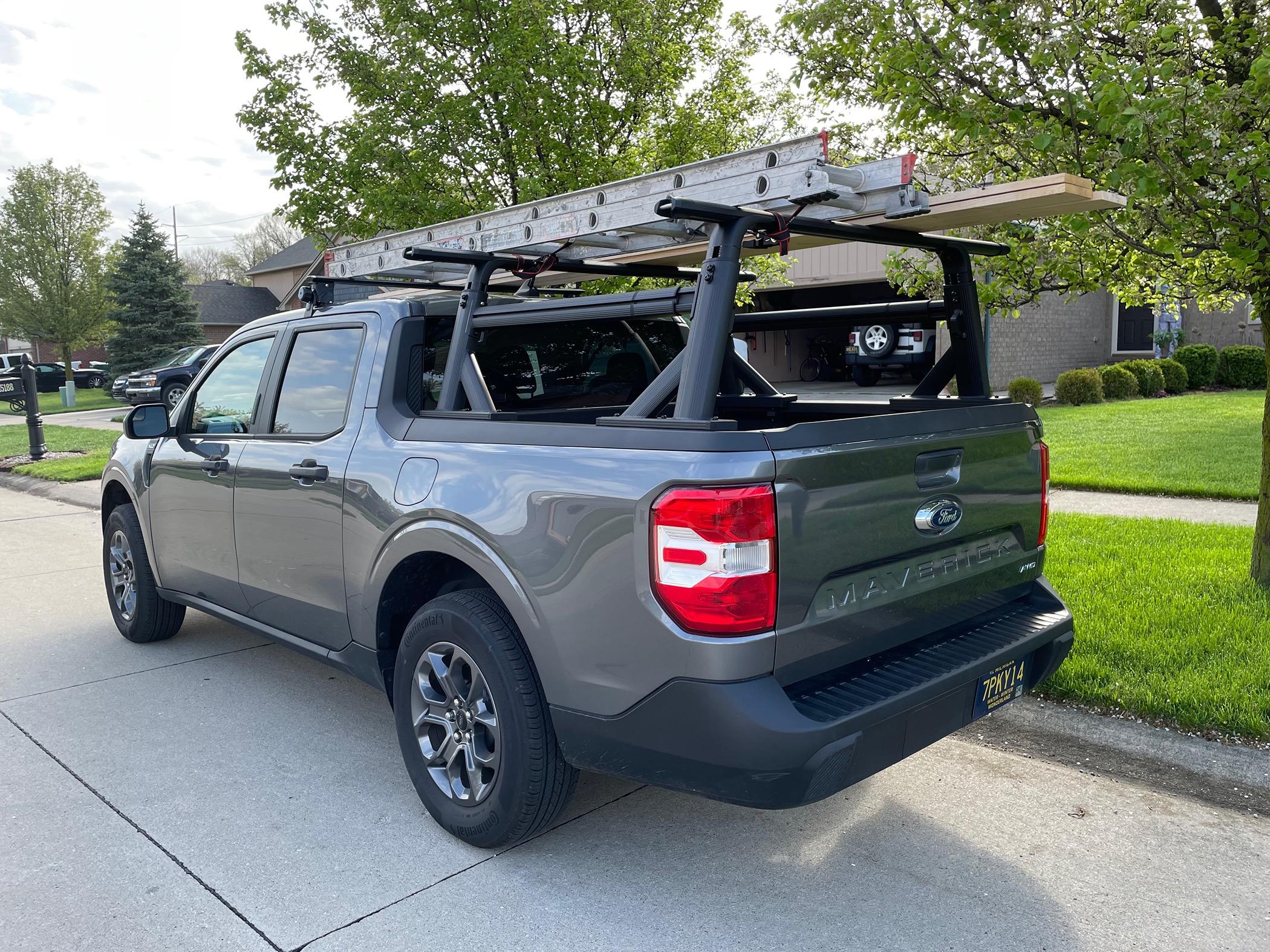 Ford Maverick Maverick goes to work! Ladder rack IMG_5867