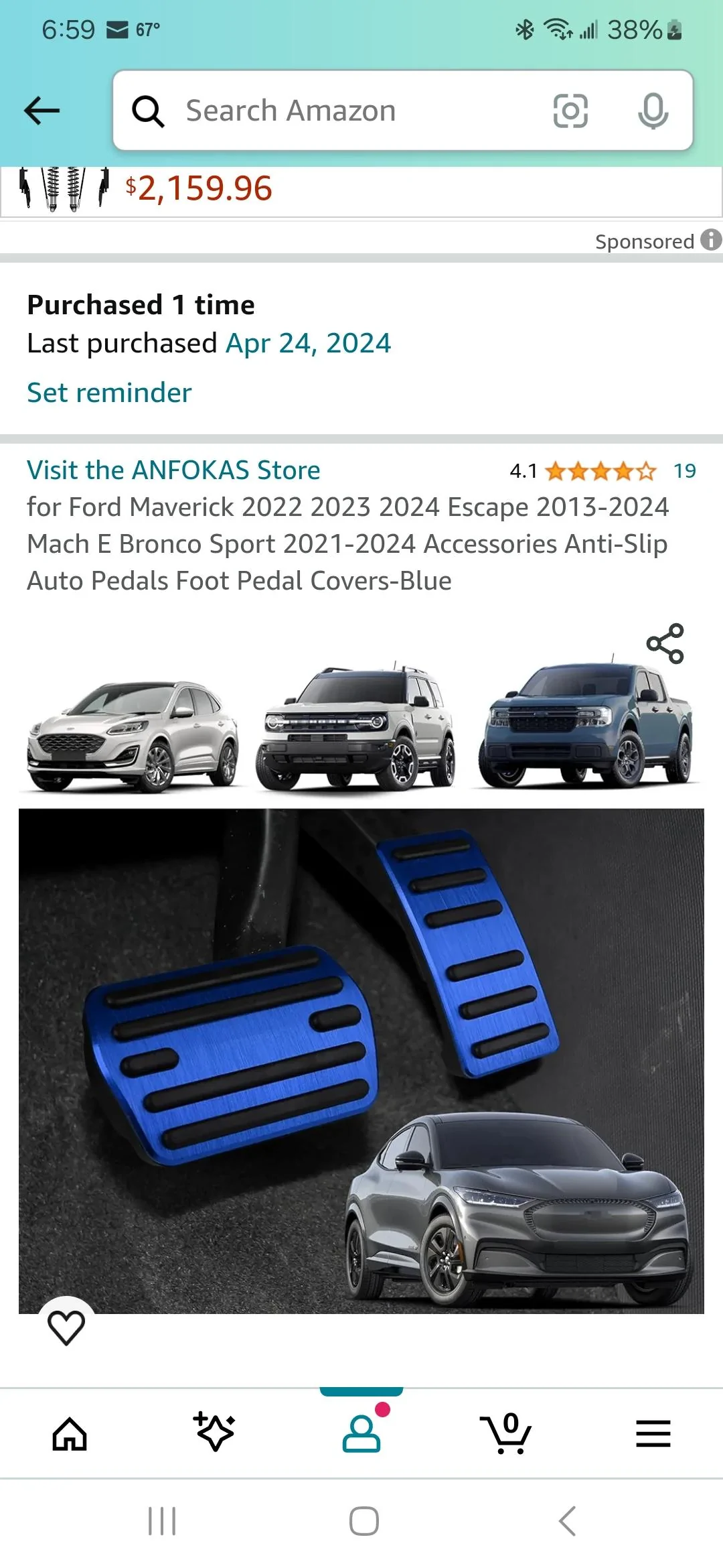 Ford Maverick Tailgate letters Screenshot_20240429_185912_Amazon Shopping