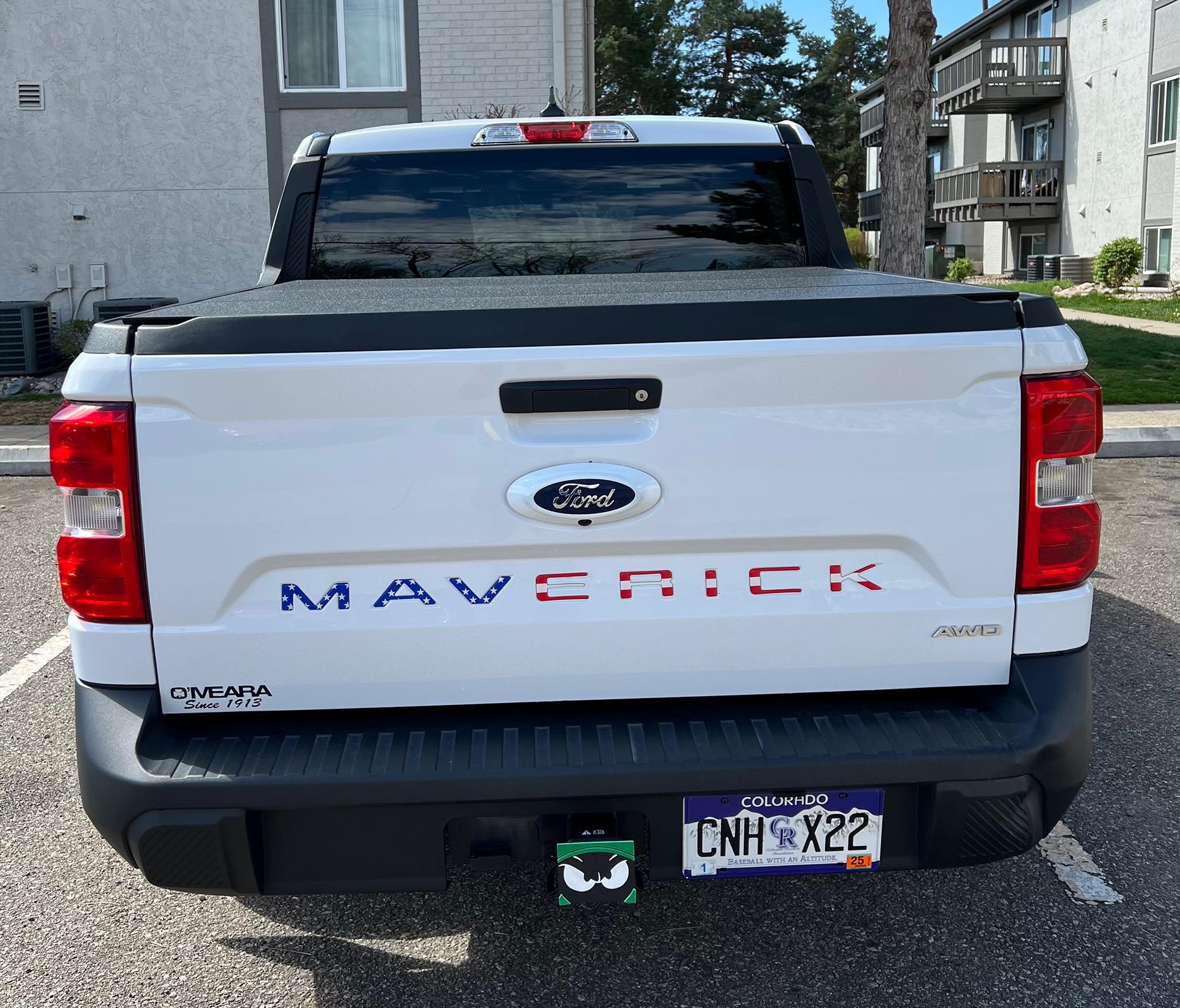 Ford Maverick Tailgate letters IMG_0859