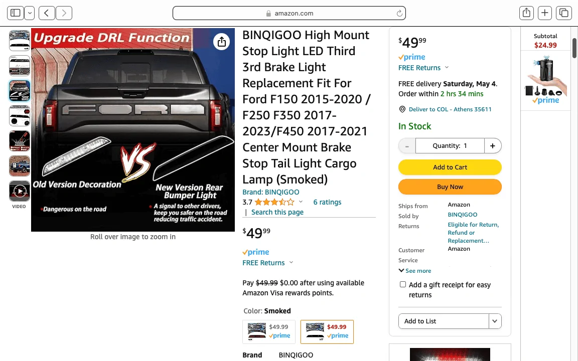Ford Maverick Adding to my Truck Bed: step ladder, molle panel, bed divider, storage box & more Screenshot 2024-05-01 at 9.25.45 PM