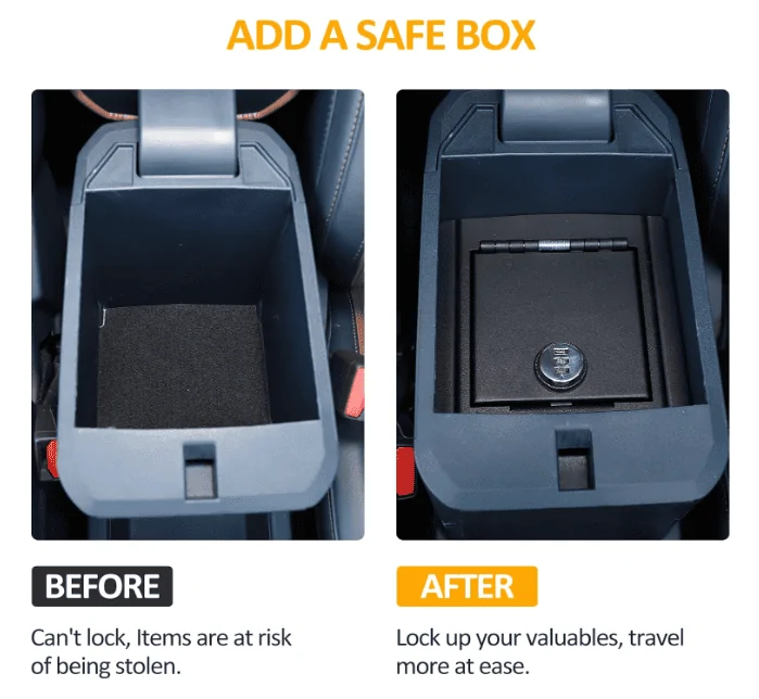 Ford Maverick Affordable Locking Console Vault = Located ✔️ 1714751488083-xa