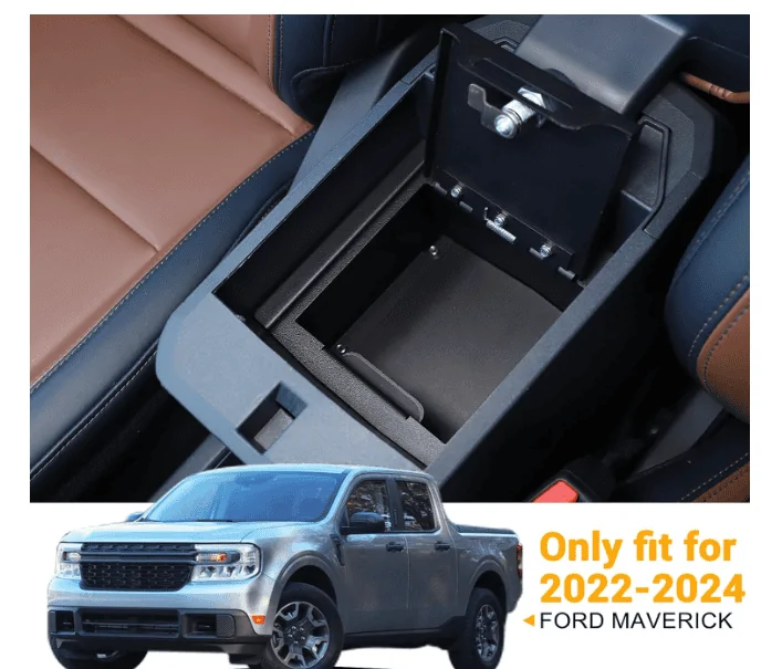 Ford Maverick Affordable Locking Console Vault = Located ✔️ 1714751535840-s