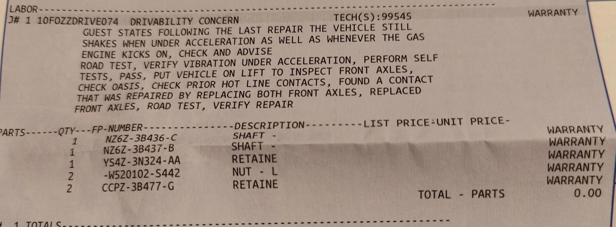 Ford Maverick Runs rough at high revs or under load 1000004015