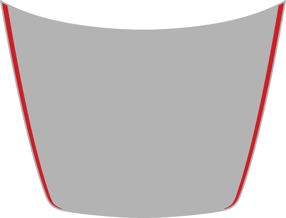 Ford Maverick New Hood Blackout Decals Available. Main-Hood-Blackout-(MHBO-02)