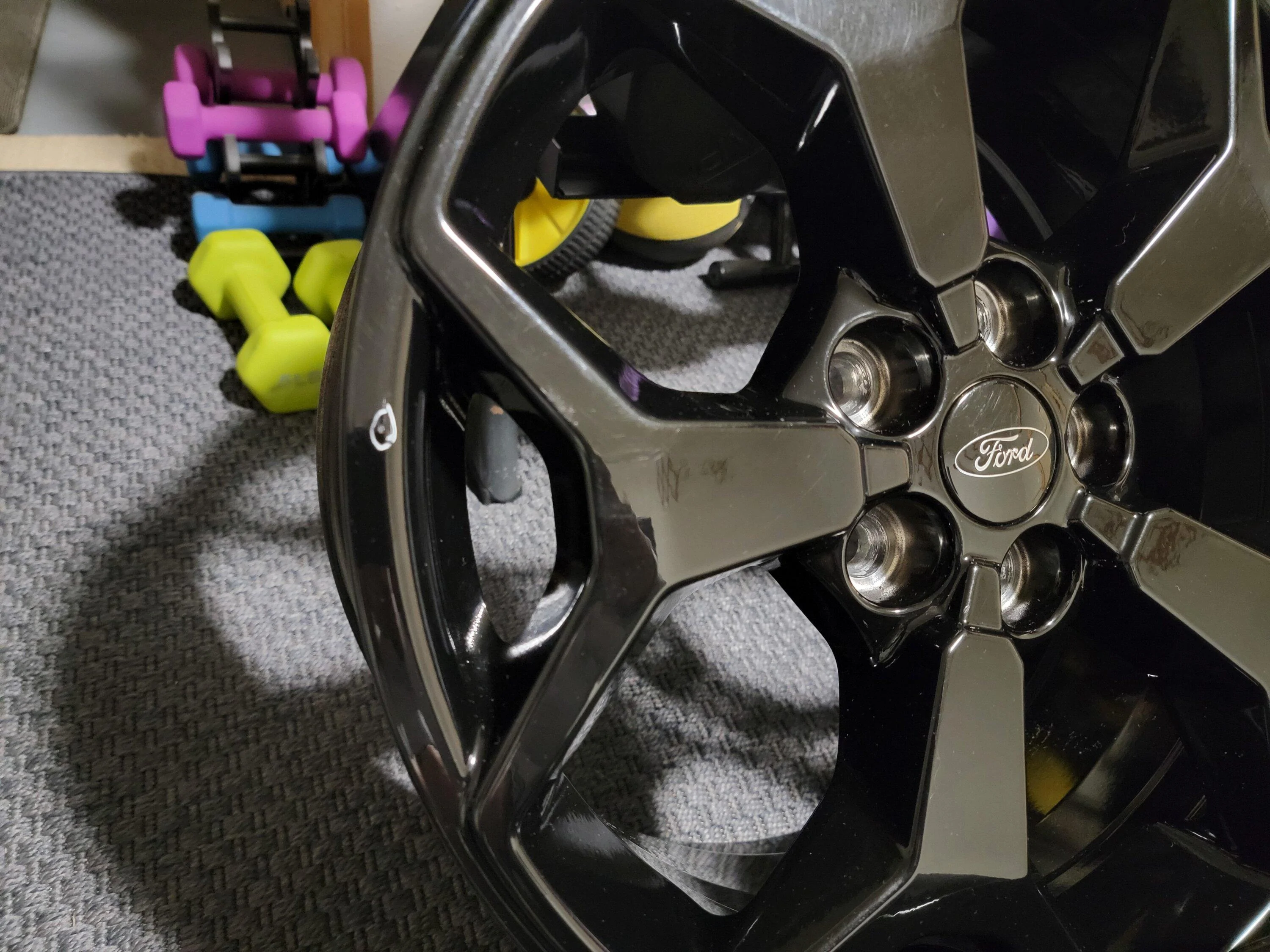 Ford Maverick 17" black FX4 wheels - $500 20230724_210016