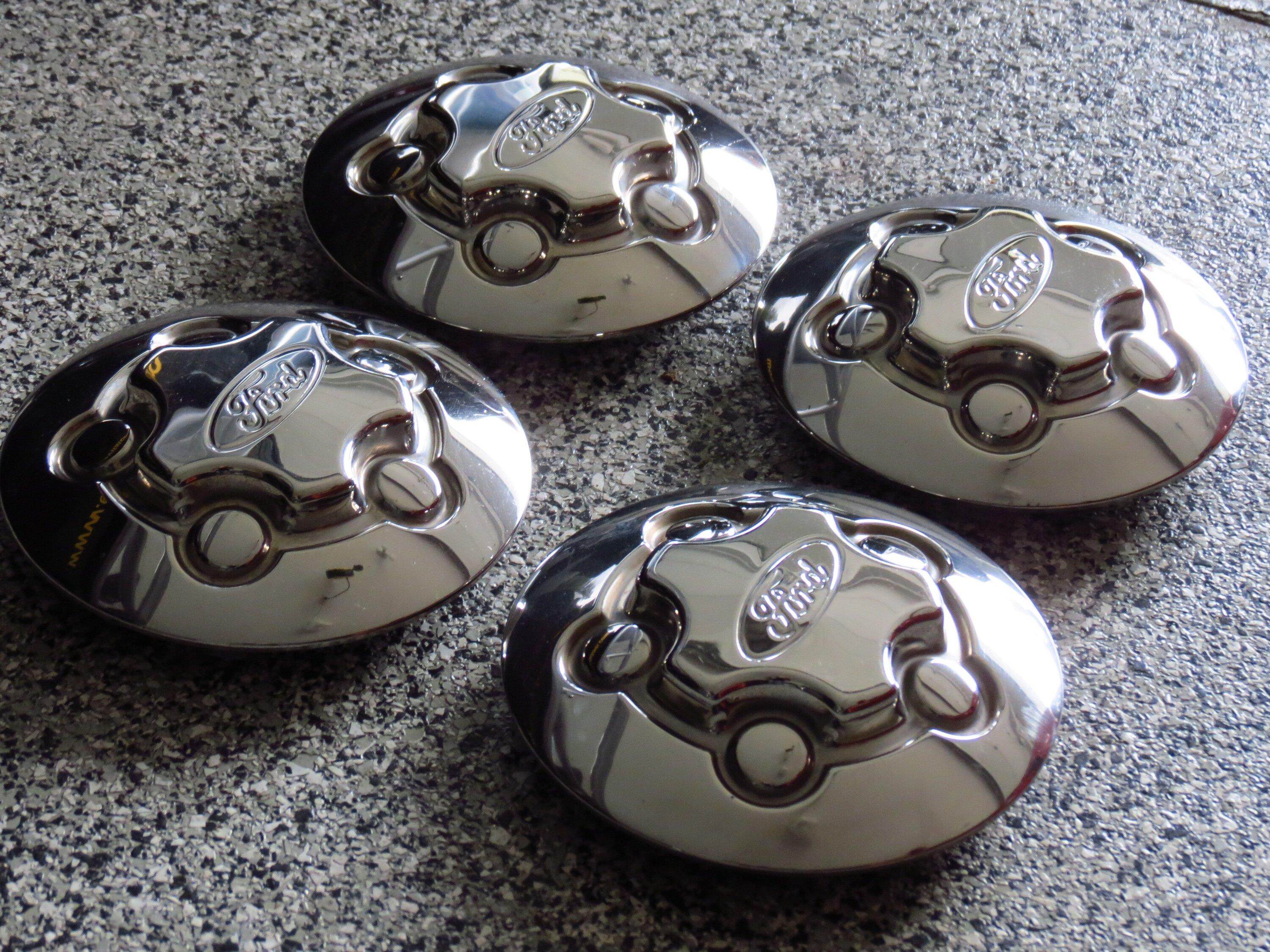 Ford Maverick Stainless Wheel Center Cap Set, Interceptor Crown Vic - $90 Img_7030a