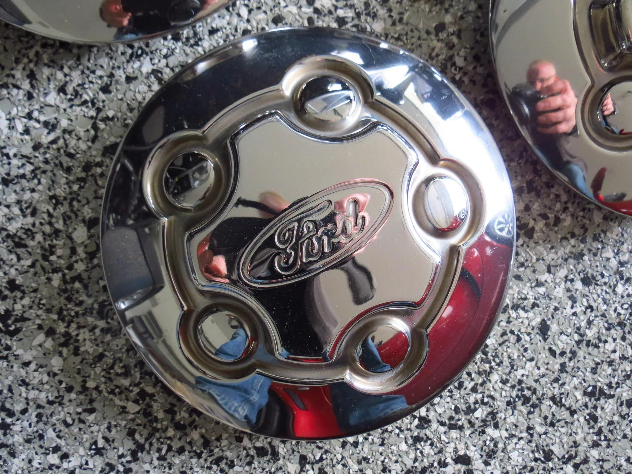 Ford Maverick Stainless Wheel Center Cap Set, Interceptor Crown Vic - $90 Img_7042a