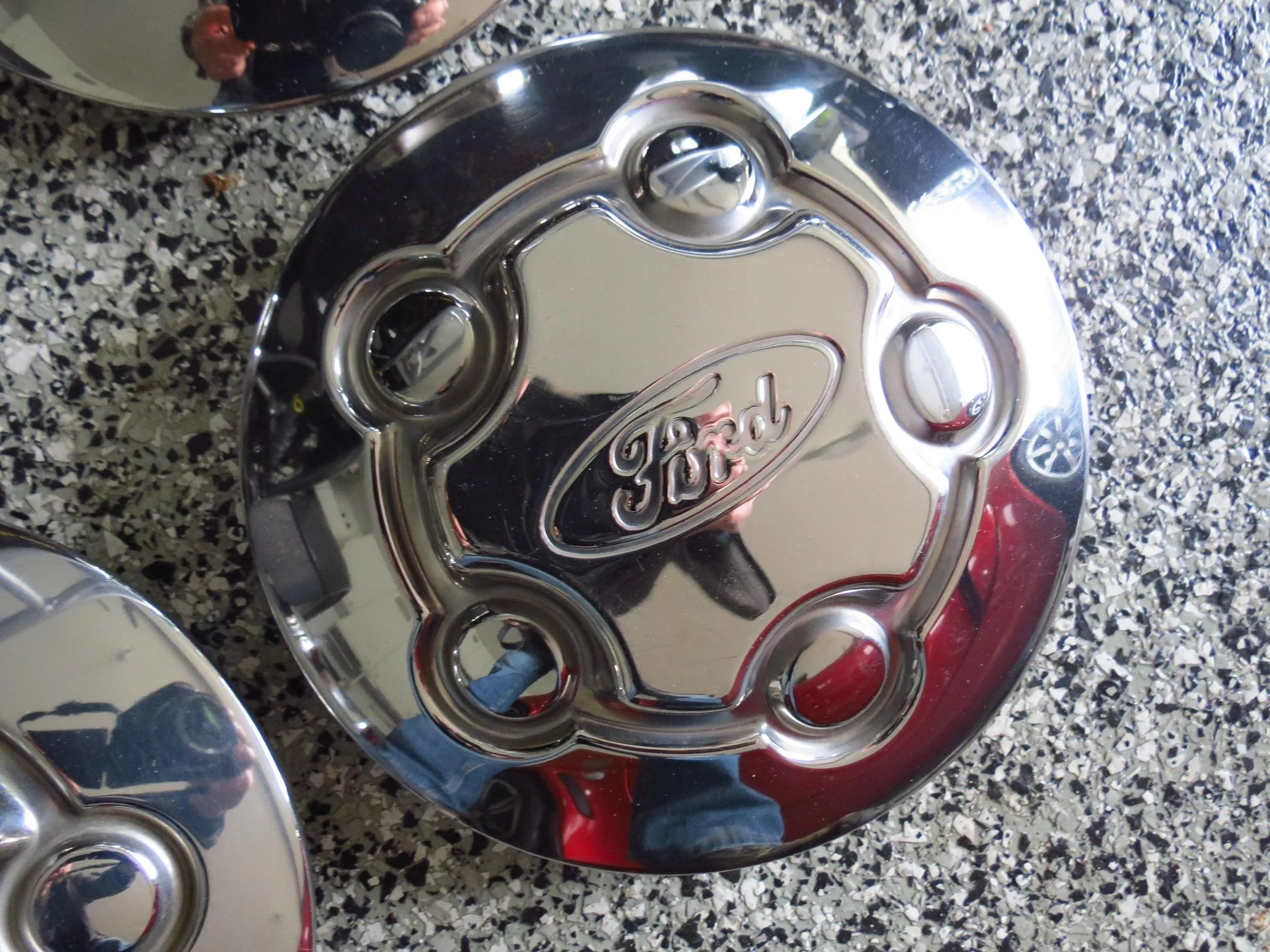 Ford Maverick Stainless Wheel Center Cap Set, Interceptor Crown Vic - $90 Img_7045a