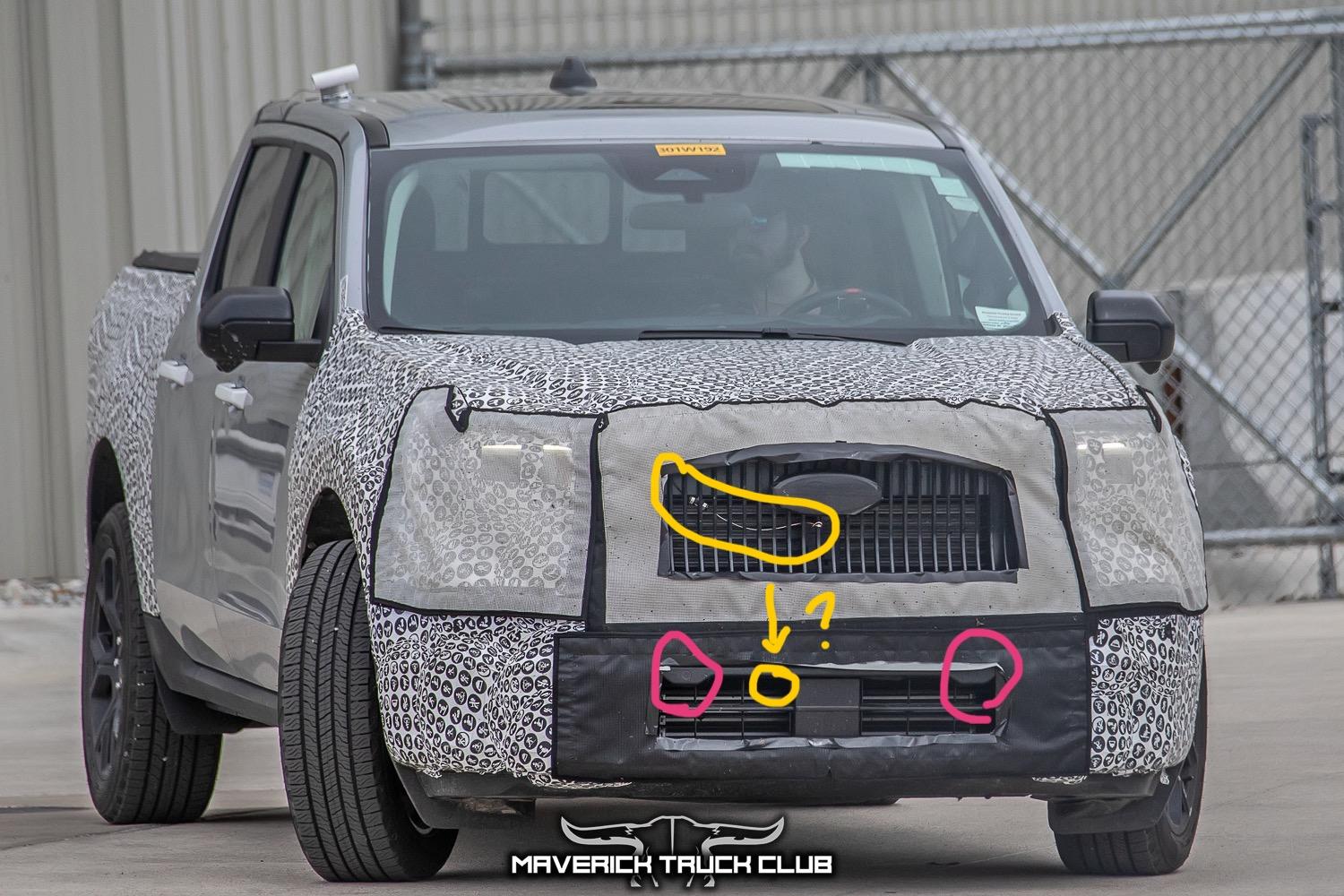Ford Maverick Spied: Maverick Refresh Lobo ST Street Truck Reveals New Vertical Grille Design & 13" Infotainment Screen IMG_3290
