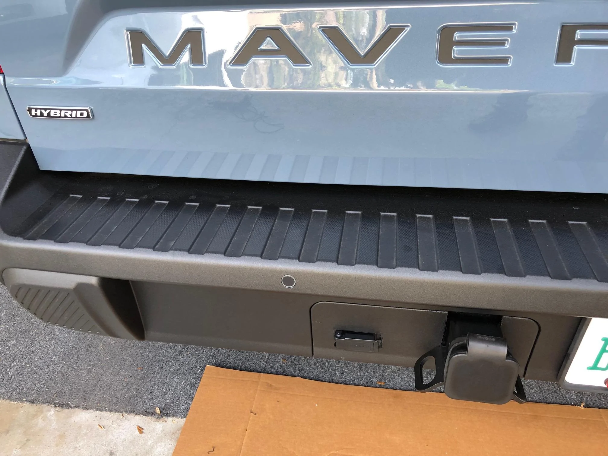 Ford Maverick Clean up area around the trailer hitch IMG_1767