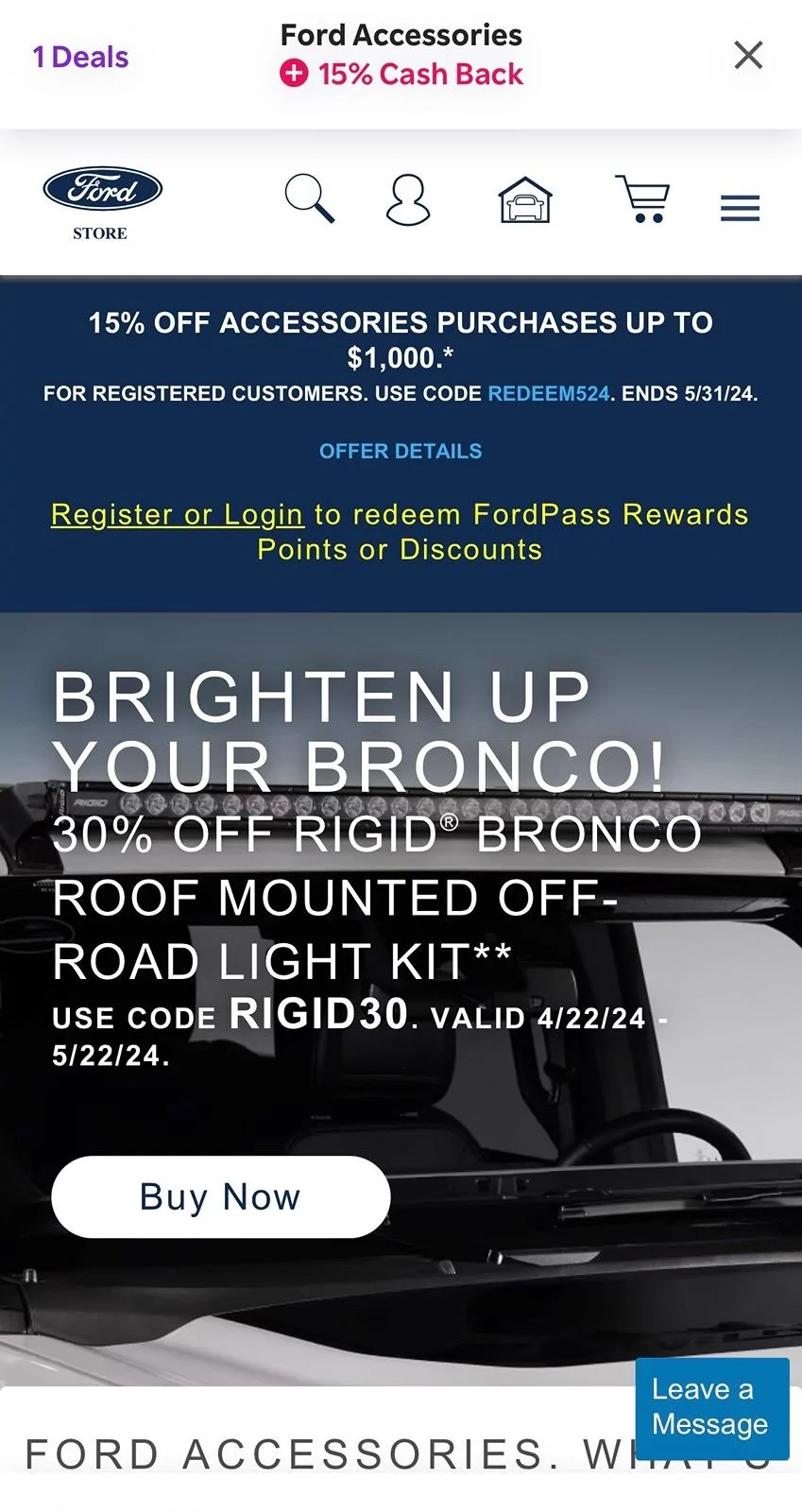 Ford Maverick Save 40% on Ford Accessories! Ends May 13th IMG_6294