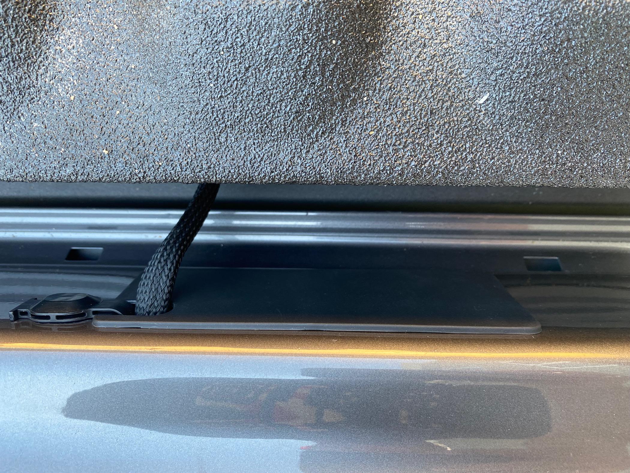 Ford Maverick Tailgate hole cover IMG_4240
