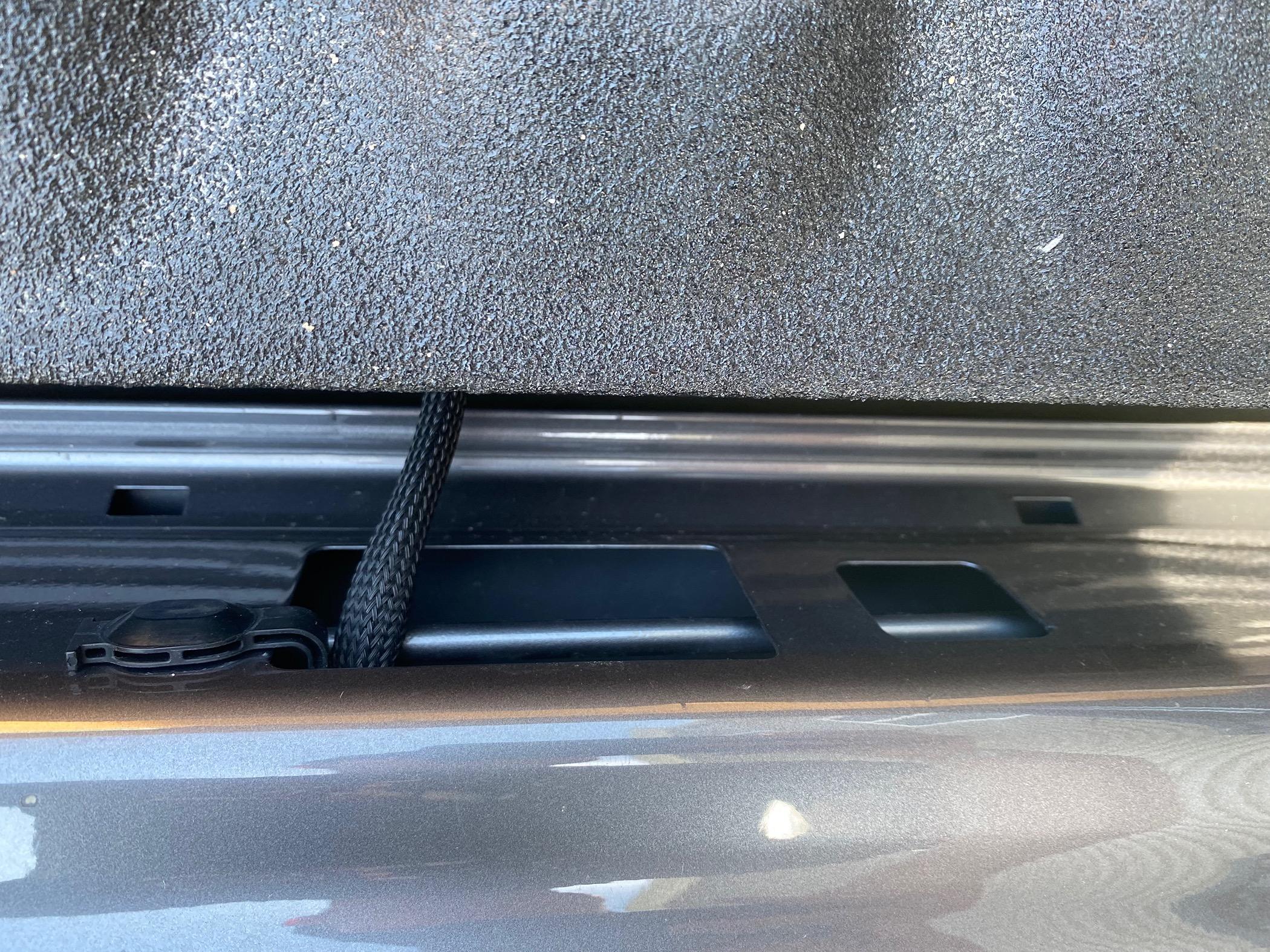 Ford Maverick Tailgate hole cover IMG_4238
