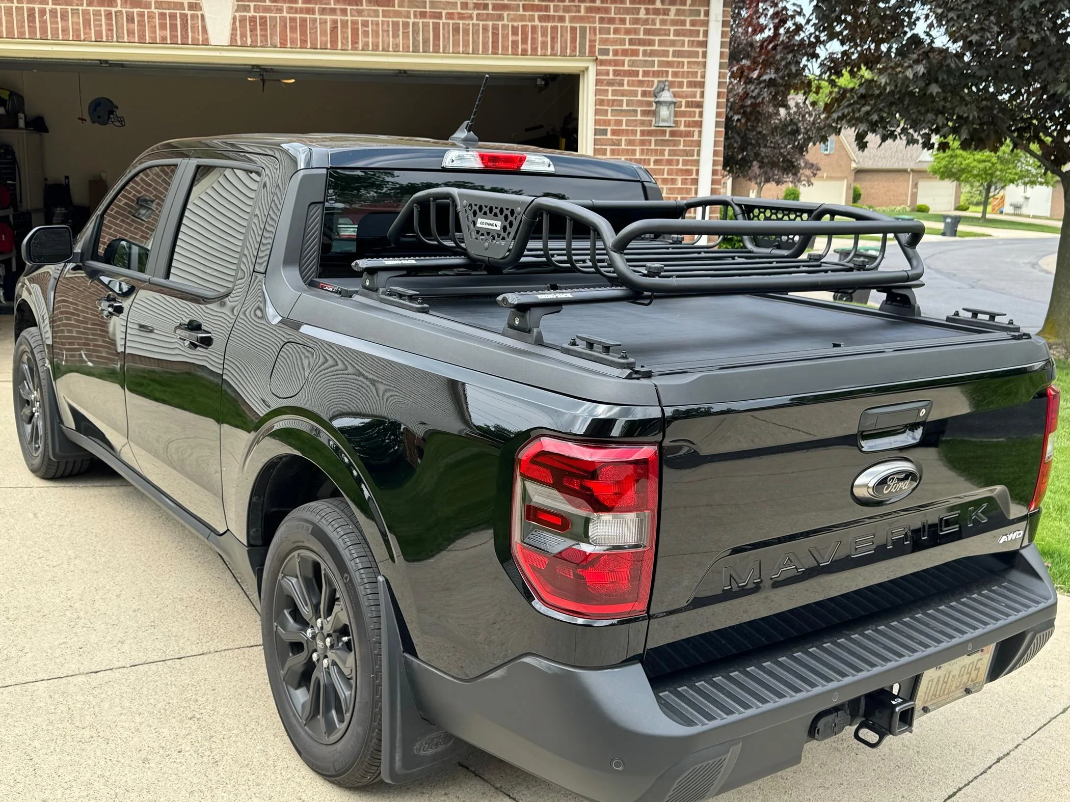 Ford Maverick Rhino Rack installed on the bed of my Mav IMG_6071
