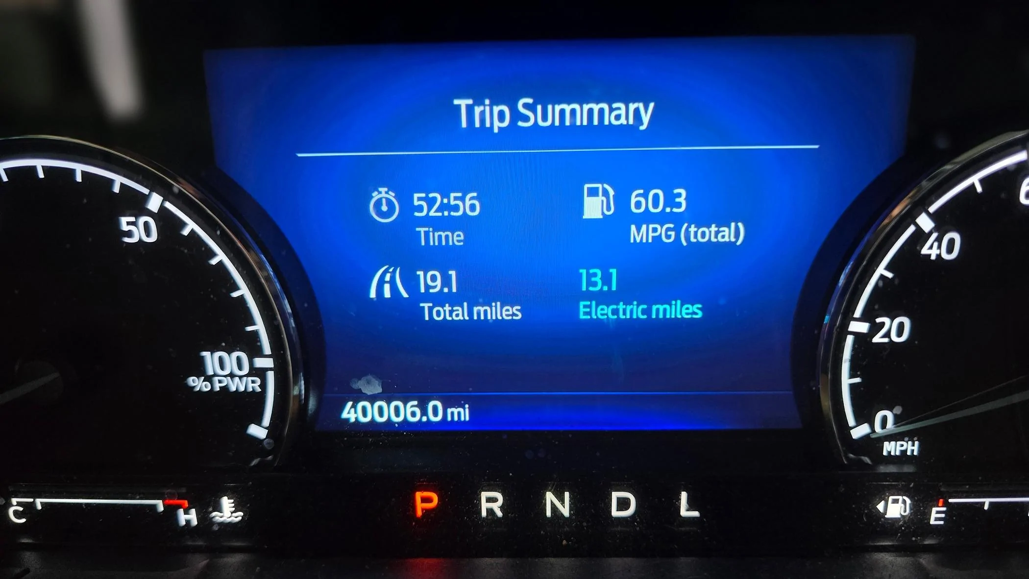 Ford Maverick MPG just keeps getting better on my hybrid. 20240515_080654
