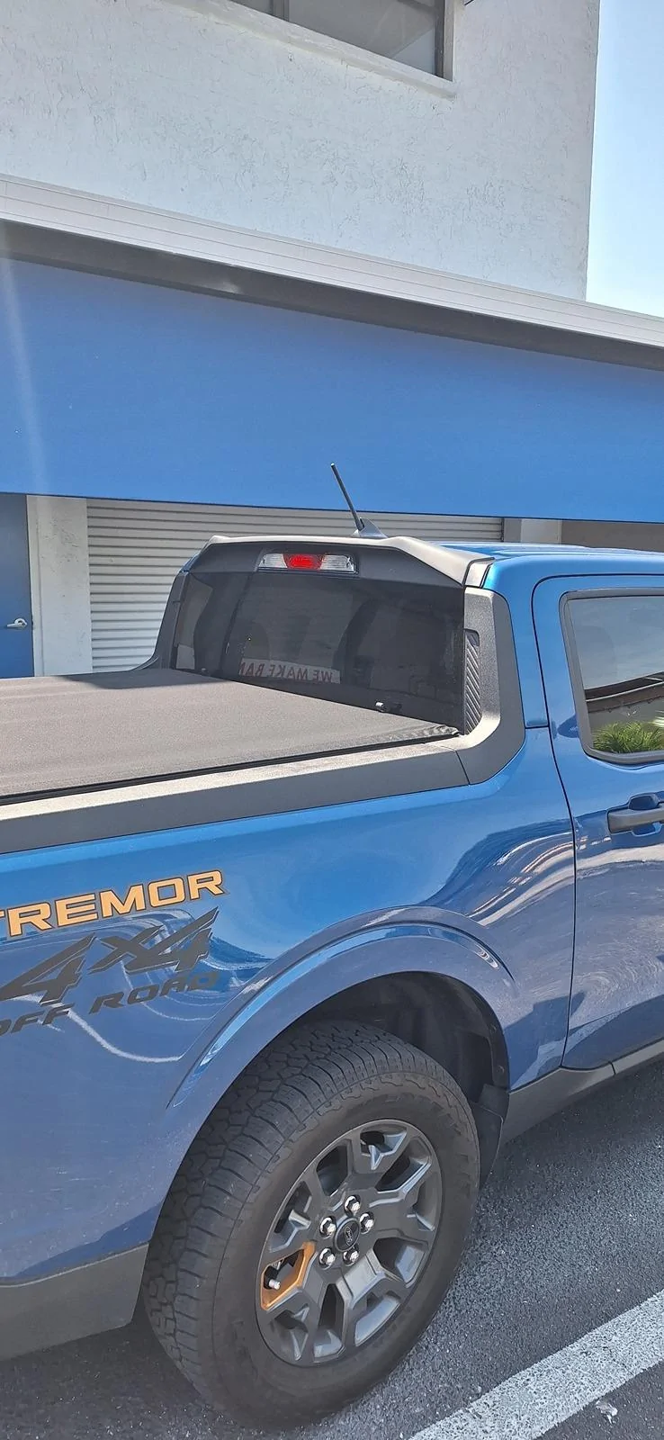 Ford Maverick I finally got the SATIN BLACK REAR CAB SPOILER 3
