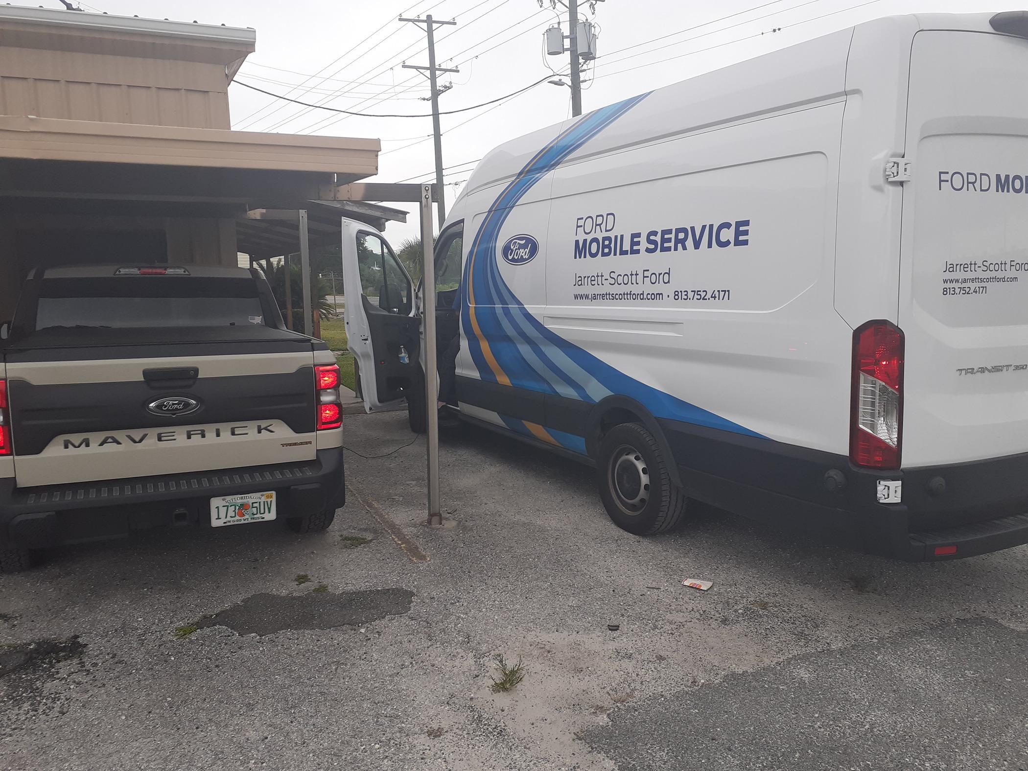 Ford Maverick Ford Mobile Service for tail light recall 👍 20240517_085747