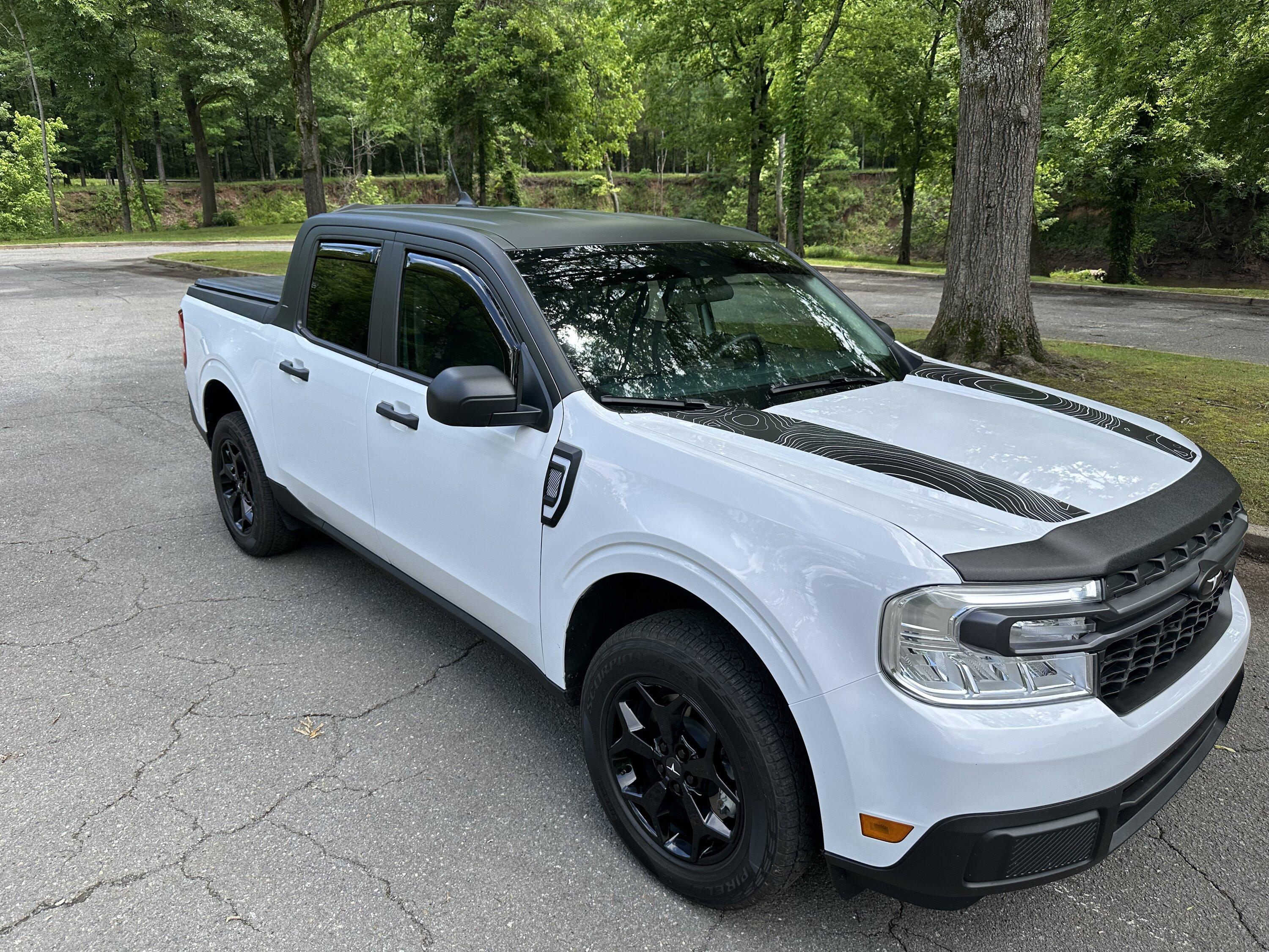 Ford Maverick All done...I think....my 2024 Hybrid XLT Oxford White IMG_2038