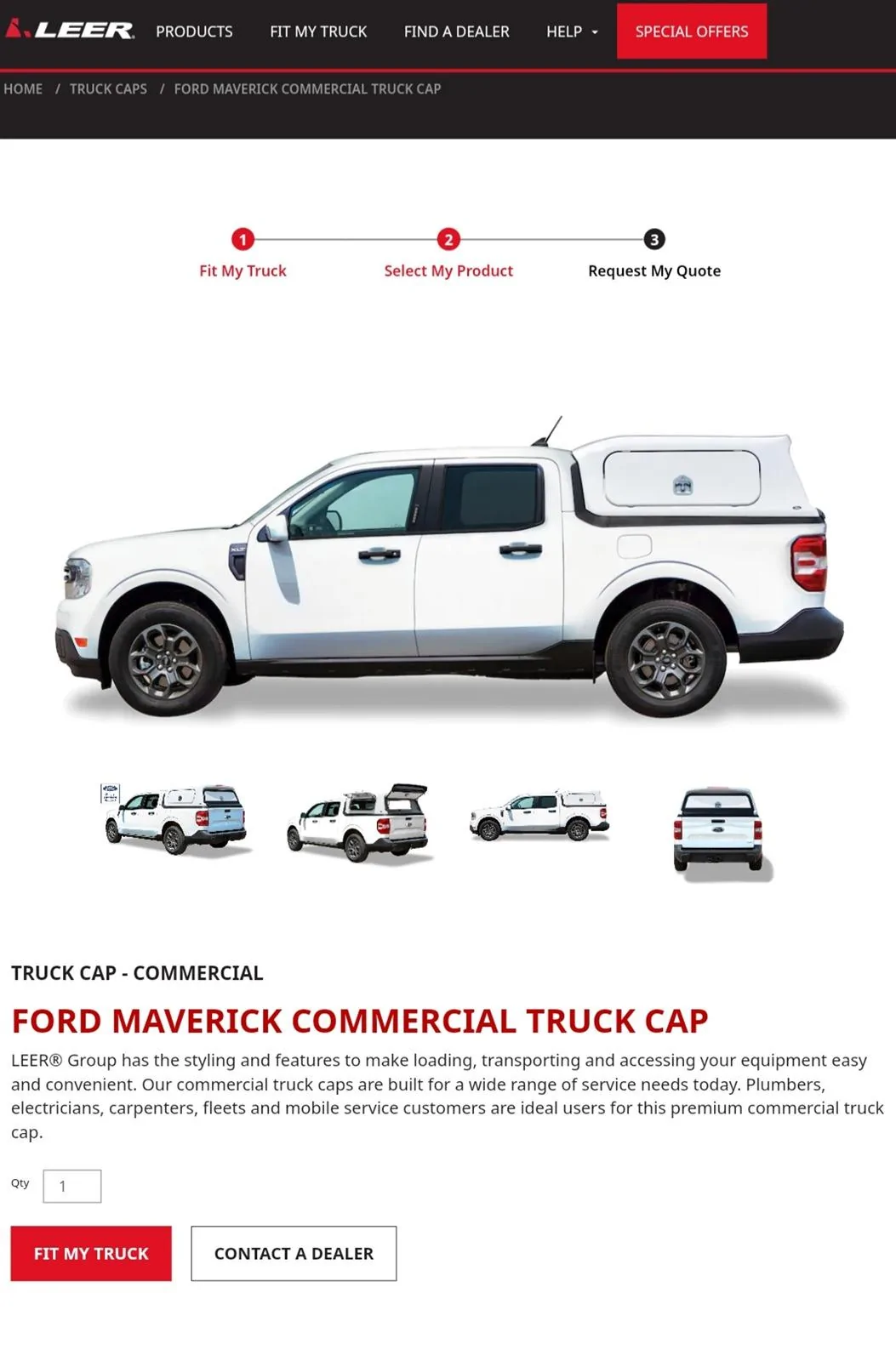 Ford Maverick Leer commercial truck cap - review? InShot_20240518_161012254