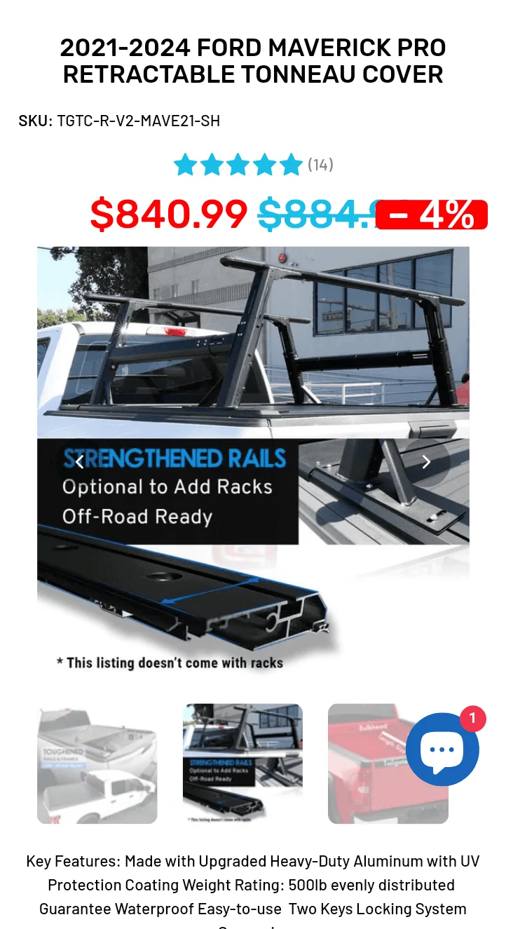 Ford Maverick Selecting a Tonneau Cover for a 2024 Maverick chrome_screenshot_May 20, 2024 8_59_25 AM CDT
