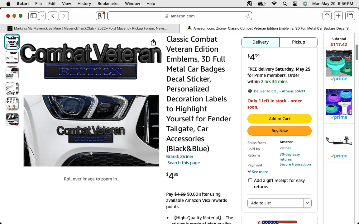 Ford Maverick Marking My Maverick as Mine Screenshot 2024-05-20 at 6.56.25 PM