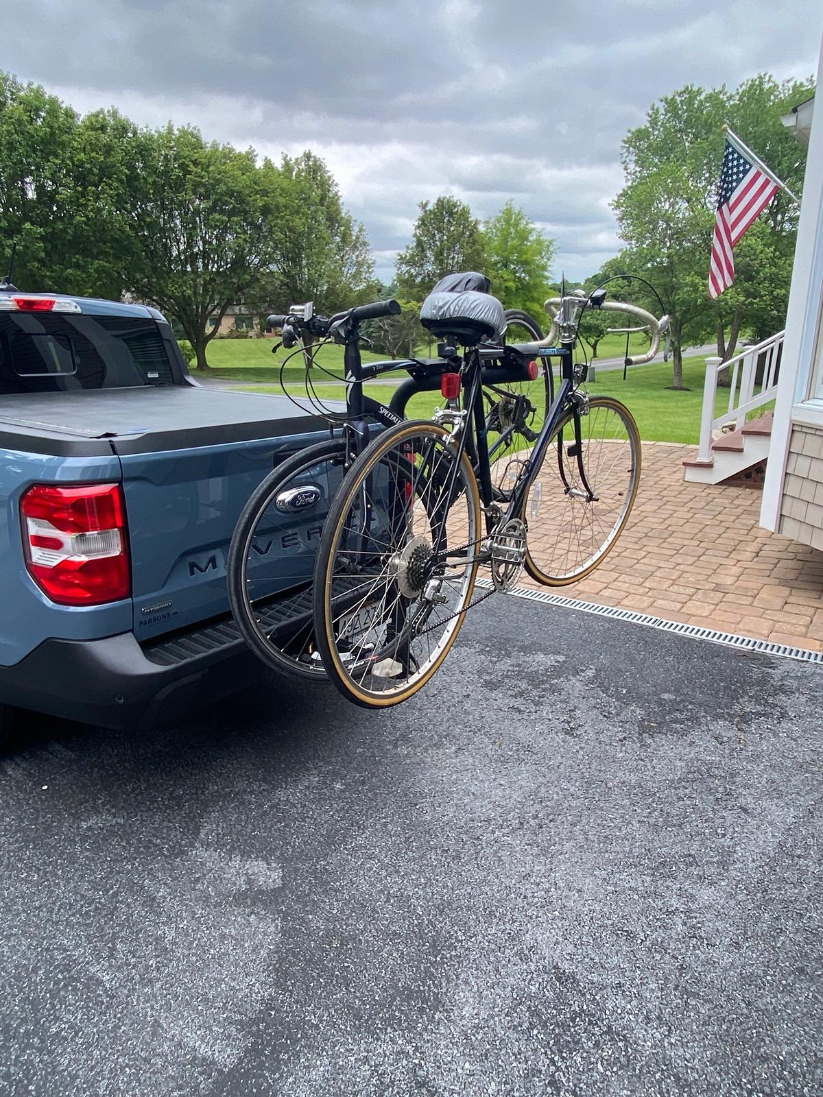 Ford Maverick Bike Racks... Tailgate Pad or Hitch Rack for frequent use. IMG_8270