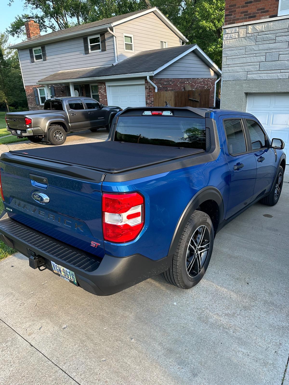 Ford Maverick I finally got the SATIN BLACK REAR CAB SPOILER IMG_3531