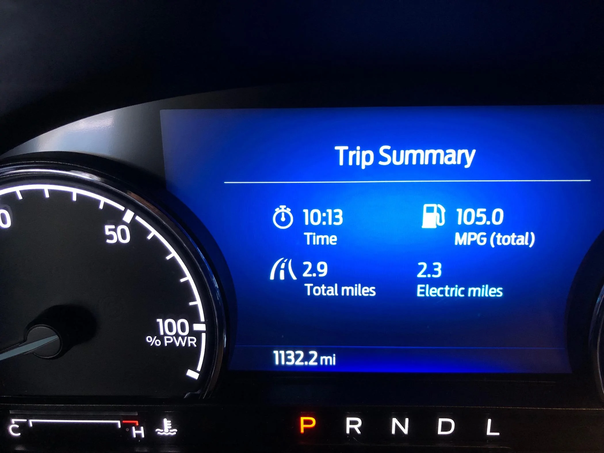 Ford Maverick Best Fuel economy on a hybrid IMG_1782