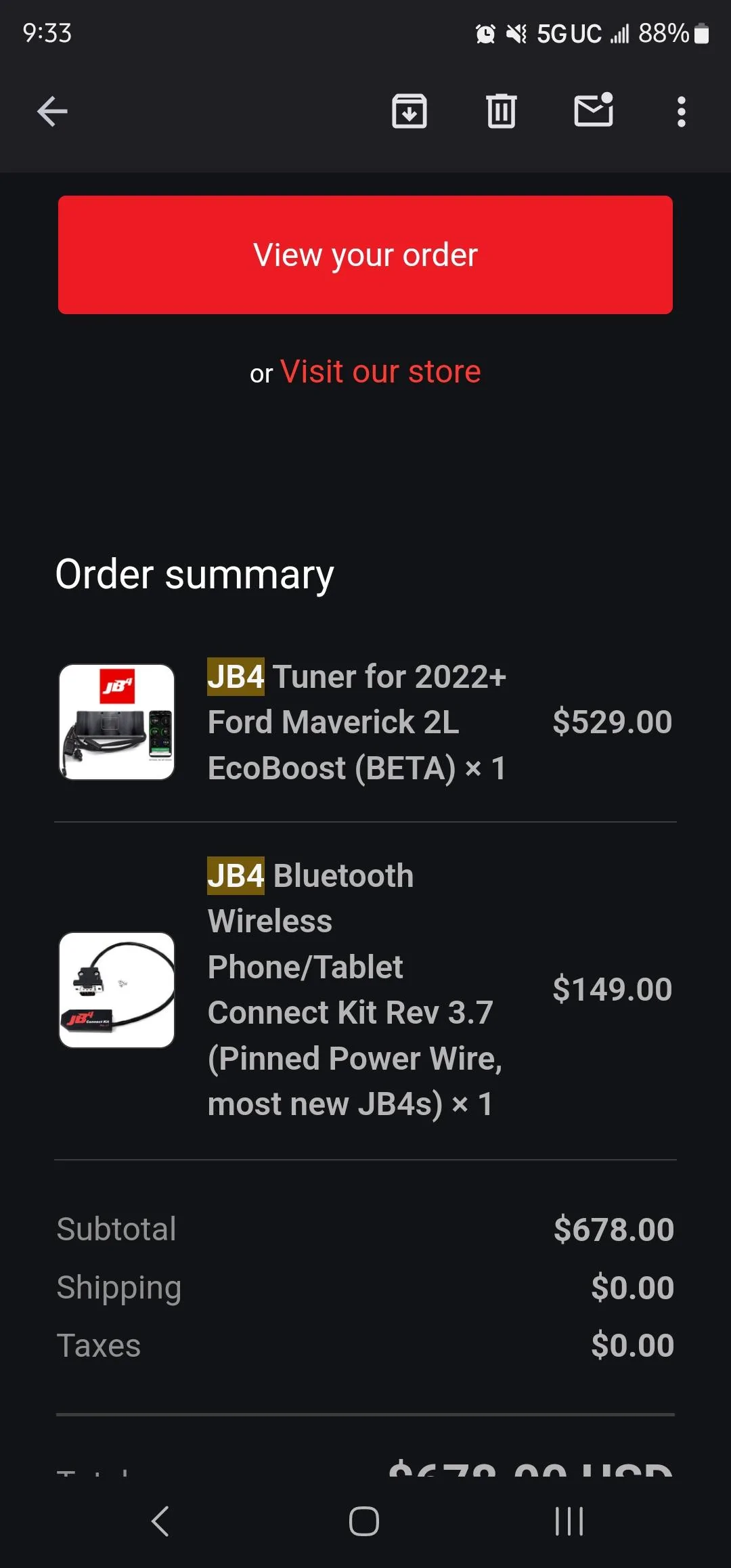 Ford Maverick Jb4 tuner plus Bluetooth $500 Screenshot_20240522_093311_Gmail