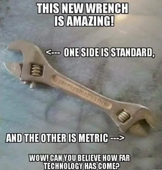 Ford Maverick Metric Hammer Standard - Metric adjustable combo wrench