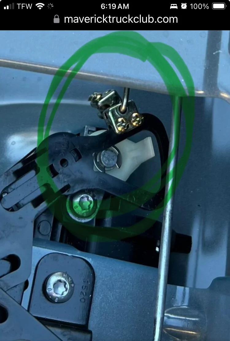 Ford Maverick Tailgate auto lock Installed for XL IMG_7956