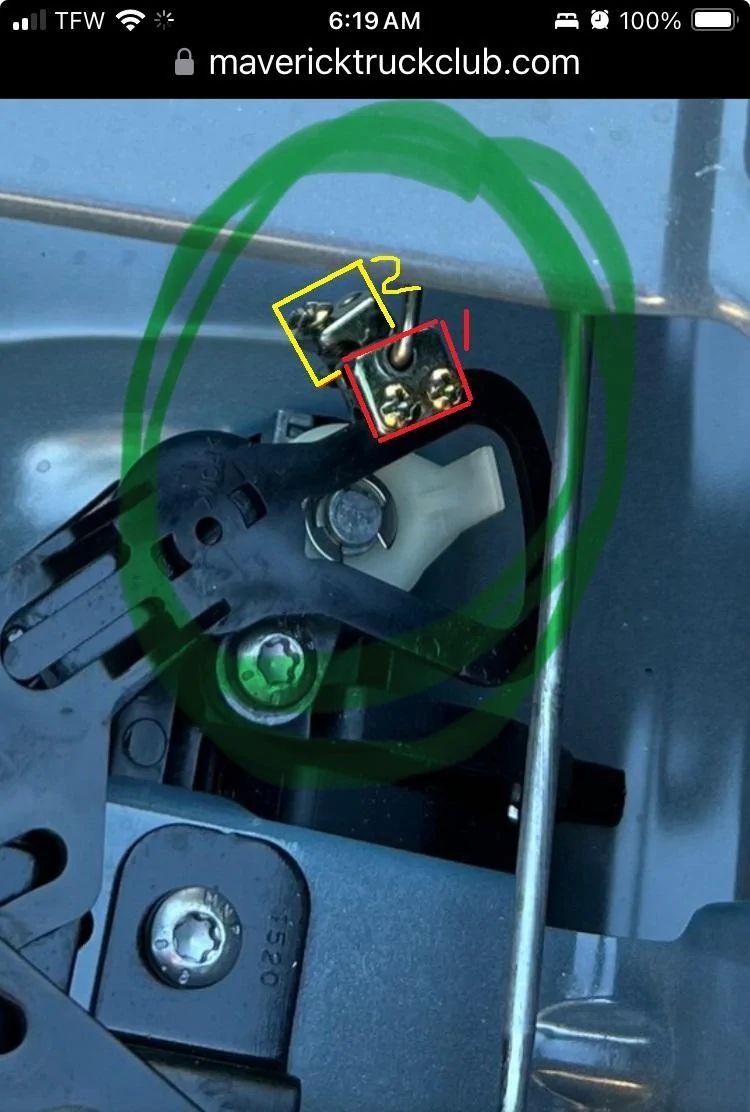 Ford Maverick Tailgate auto lock Installed for XL IMG_7956