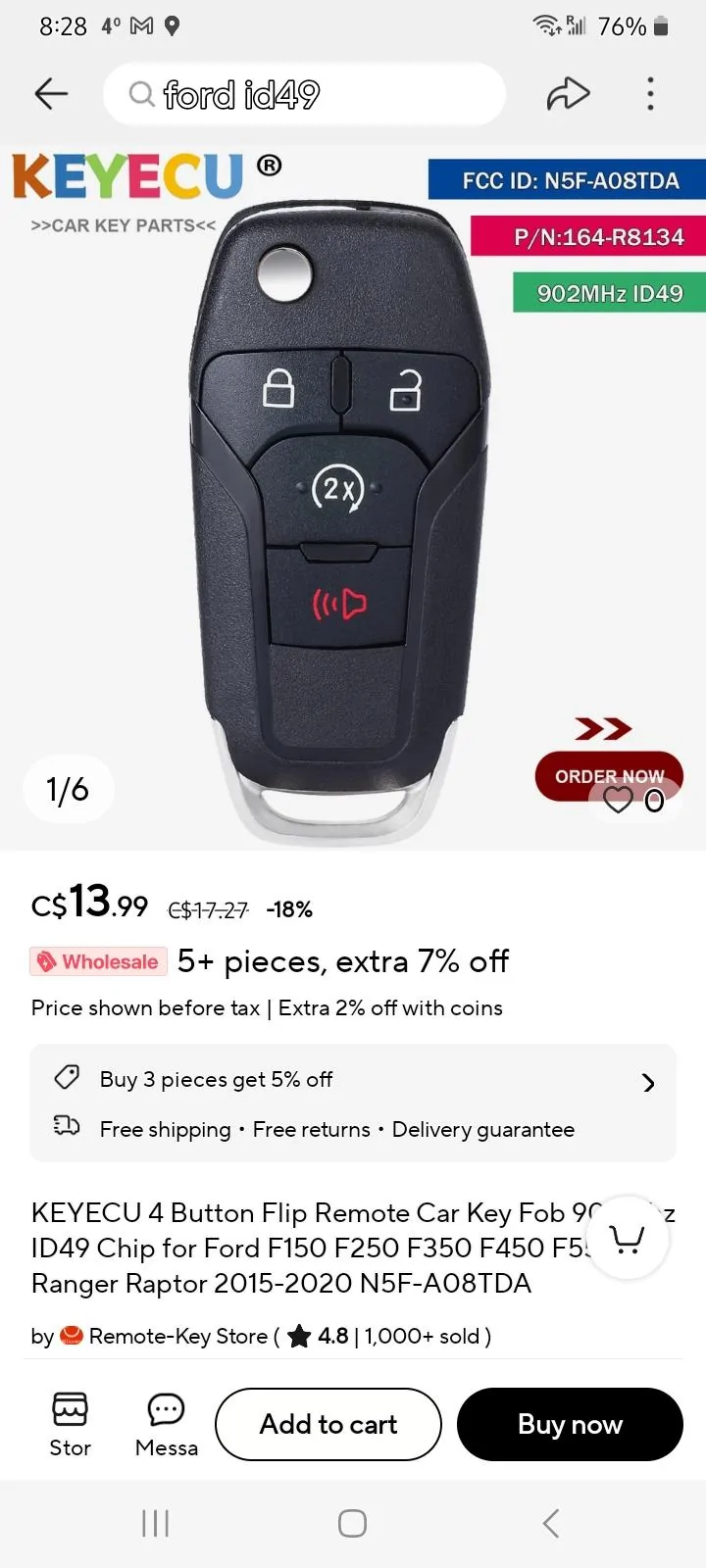 Ford Maverick How to Save $$ Money $$  on Keys by Programming Yourself -- From a Locksmith and Owner :) Screenshot_20240524_082813_AliExpress