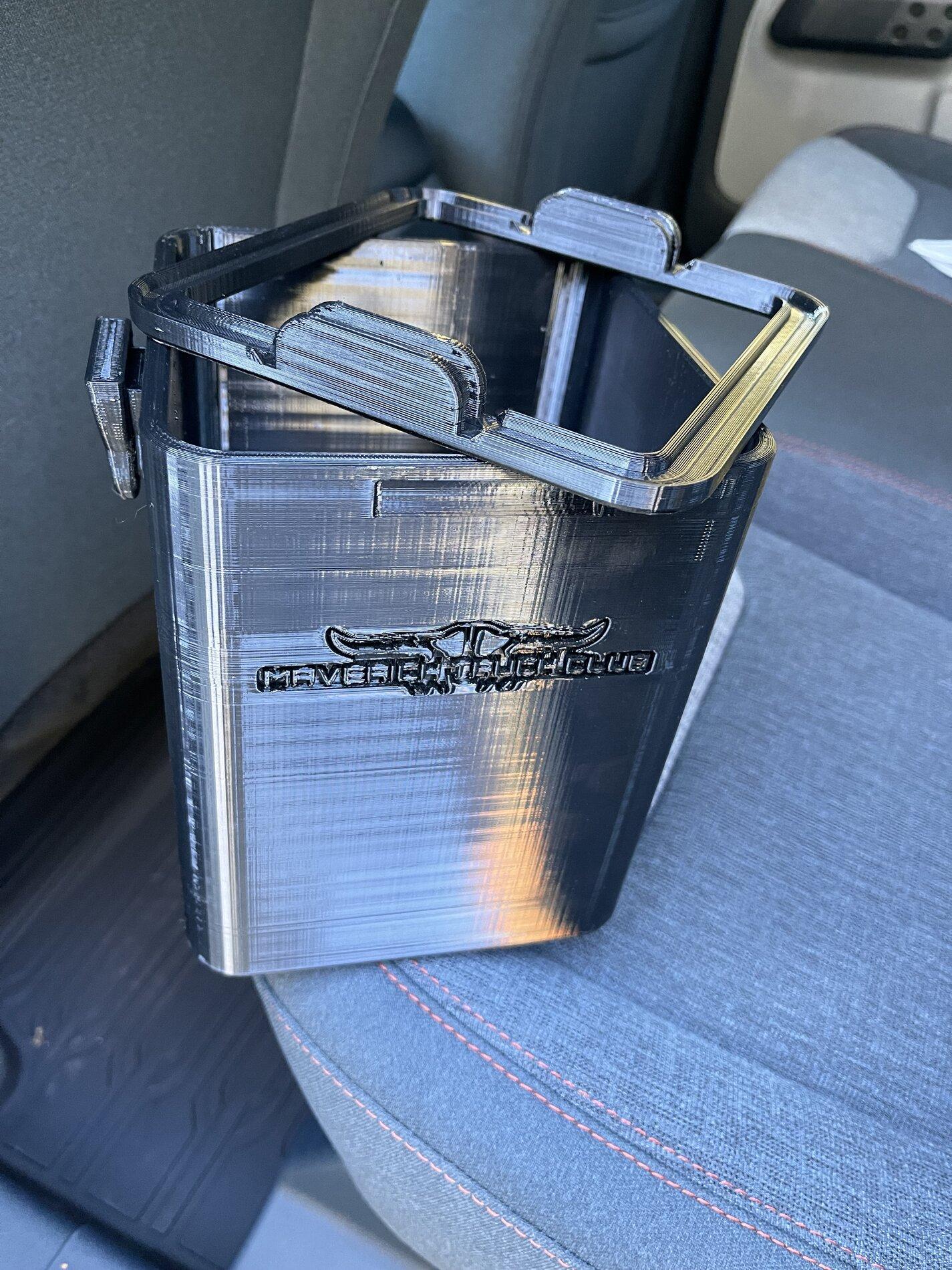 Ford Maverick FITS 3D printed trash can created for the Maverick IMG_4014