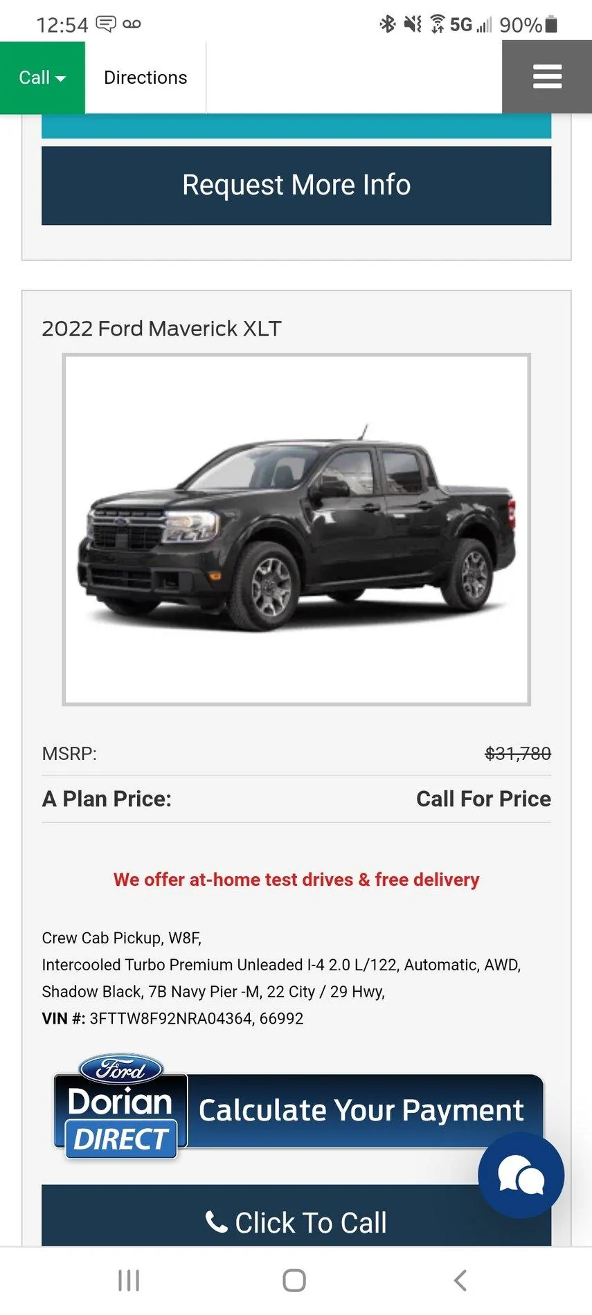 Ford Maverick Shop.Ford.com is Whack!!! Screenshot_20211108-125431_Chrom
