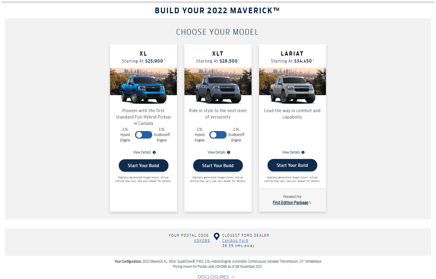 Ford Maverick LUX Pack not optional anymore in Canada CanadaMav