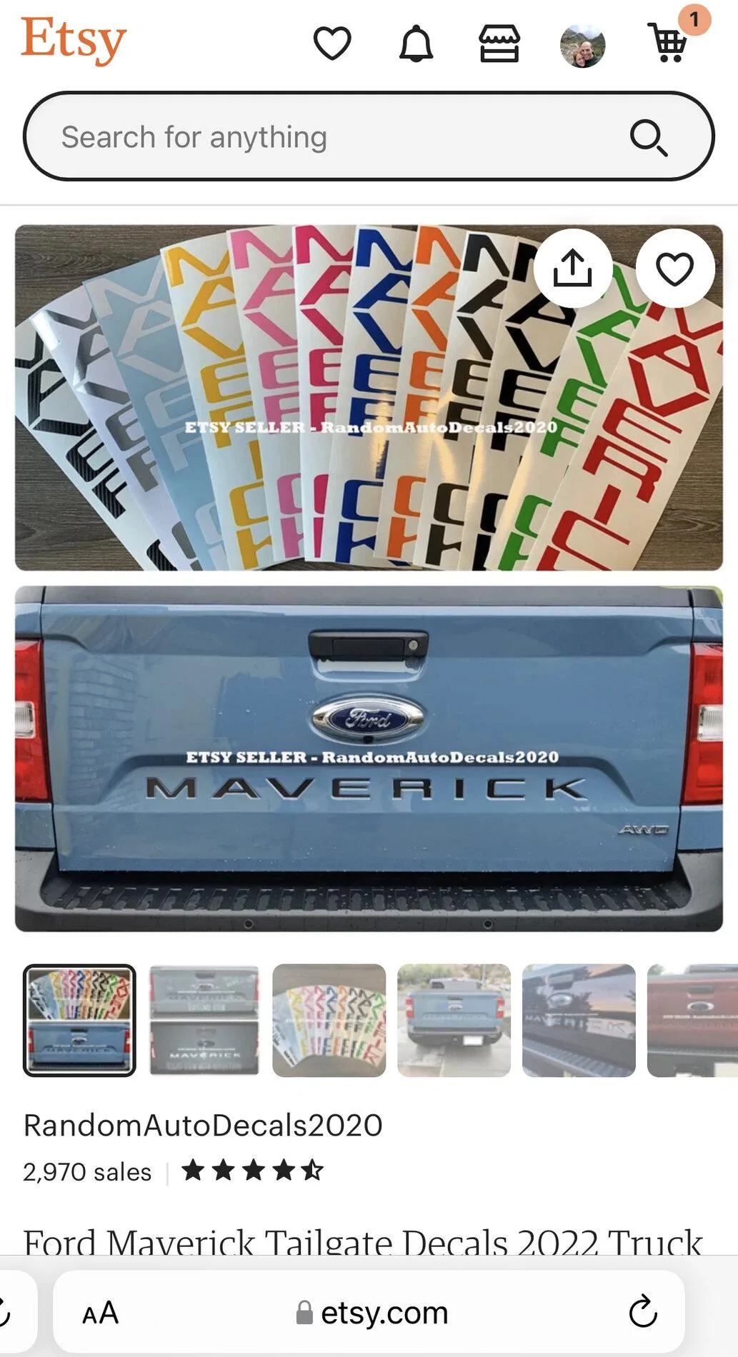Ford Maverick Maverick Tailgate Lettering / Letters 650F0C04-51F6-456B-B258-85AFFD597170