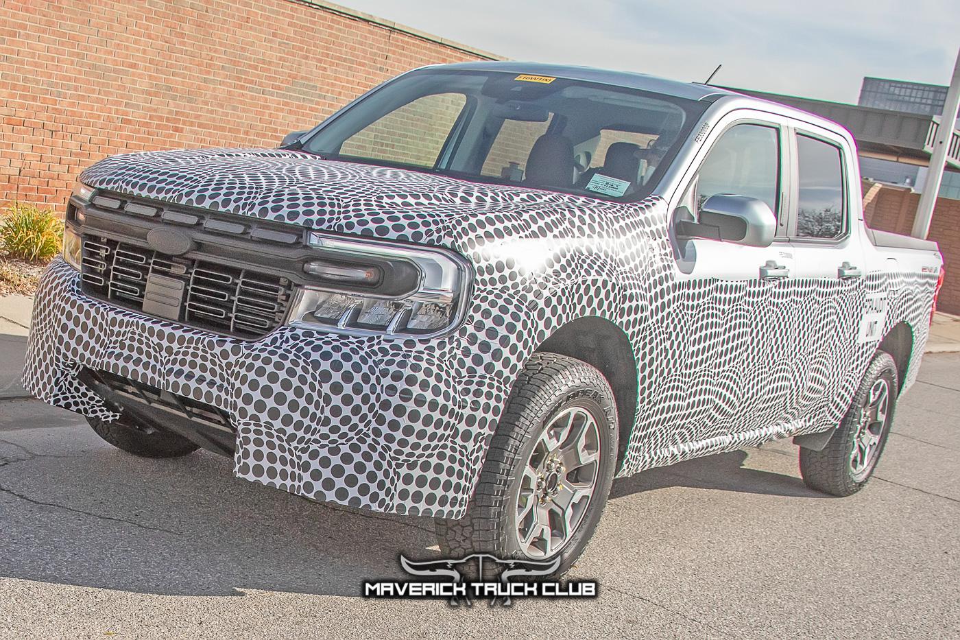 Ford Maverick Rattler Maverick Off-Road Prototype Spied Side-By-Side w/Standard Maverick + New Front Bumper Design maverick-rattler-offroad-upclose-prototype-spied-3