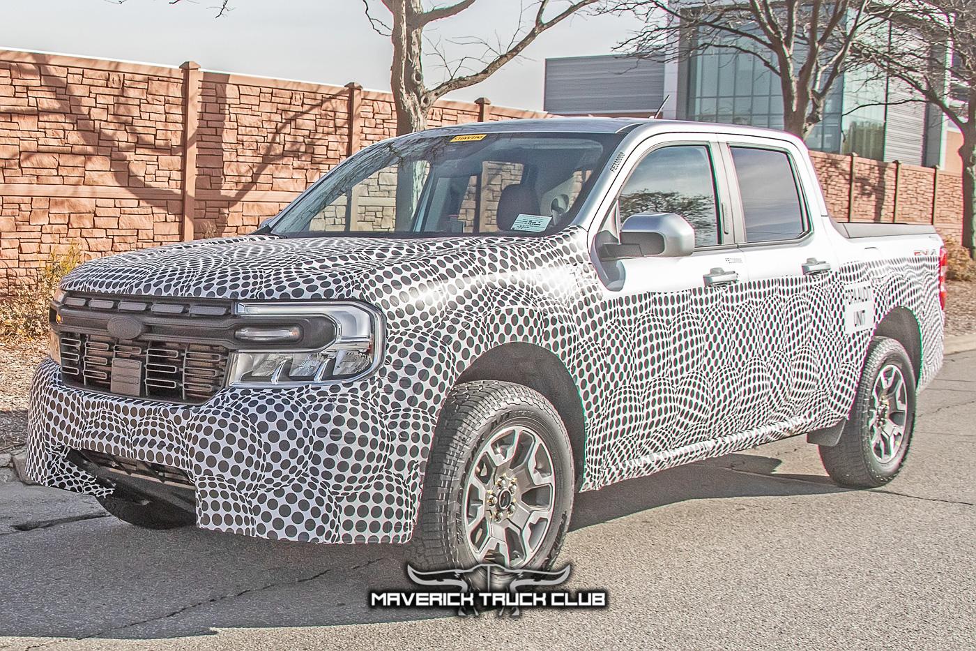 Ford Maverick Rattler Maverick Off-Road Prototype Spied Side-By-Side w/Standard Maverick + New Front Bumper Design maverick-rattler-offroad-upclose-prototype-spied-5